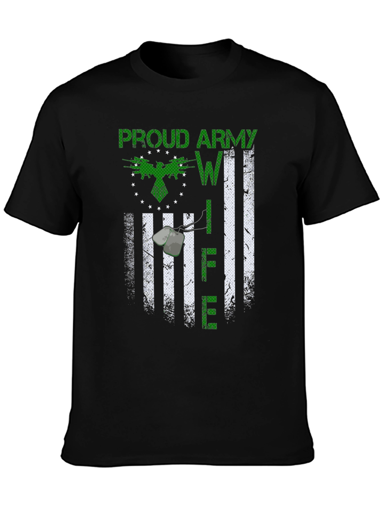 Proud Army Wife Life Graphic T-Shirt