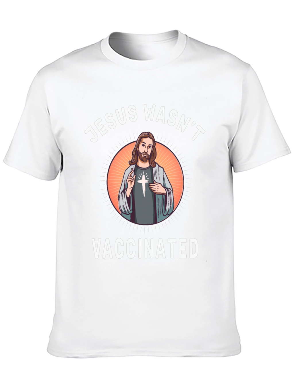 Jesus Wasnt Vaccinated Black T-Shirt