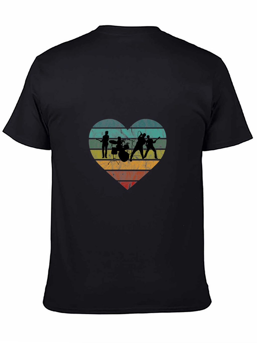 Band Heart Graphic Tee - Rock Music Fan T-Shirt