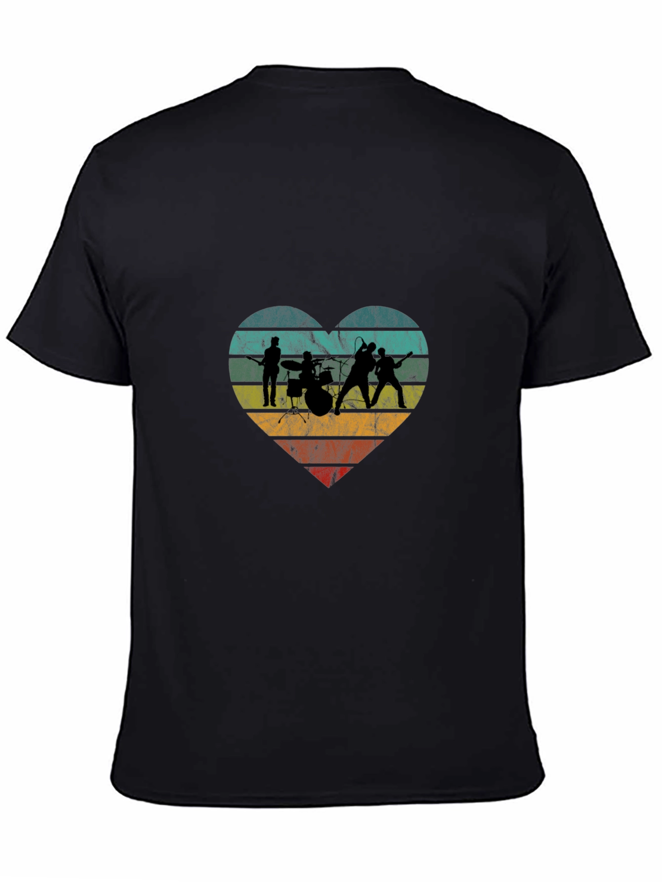 Band Heart Graphic Tee - Rock Music Fan T-Shirt