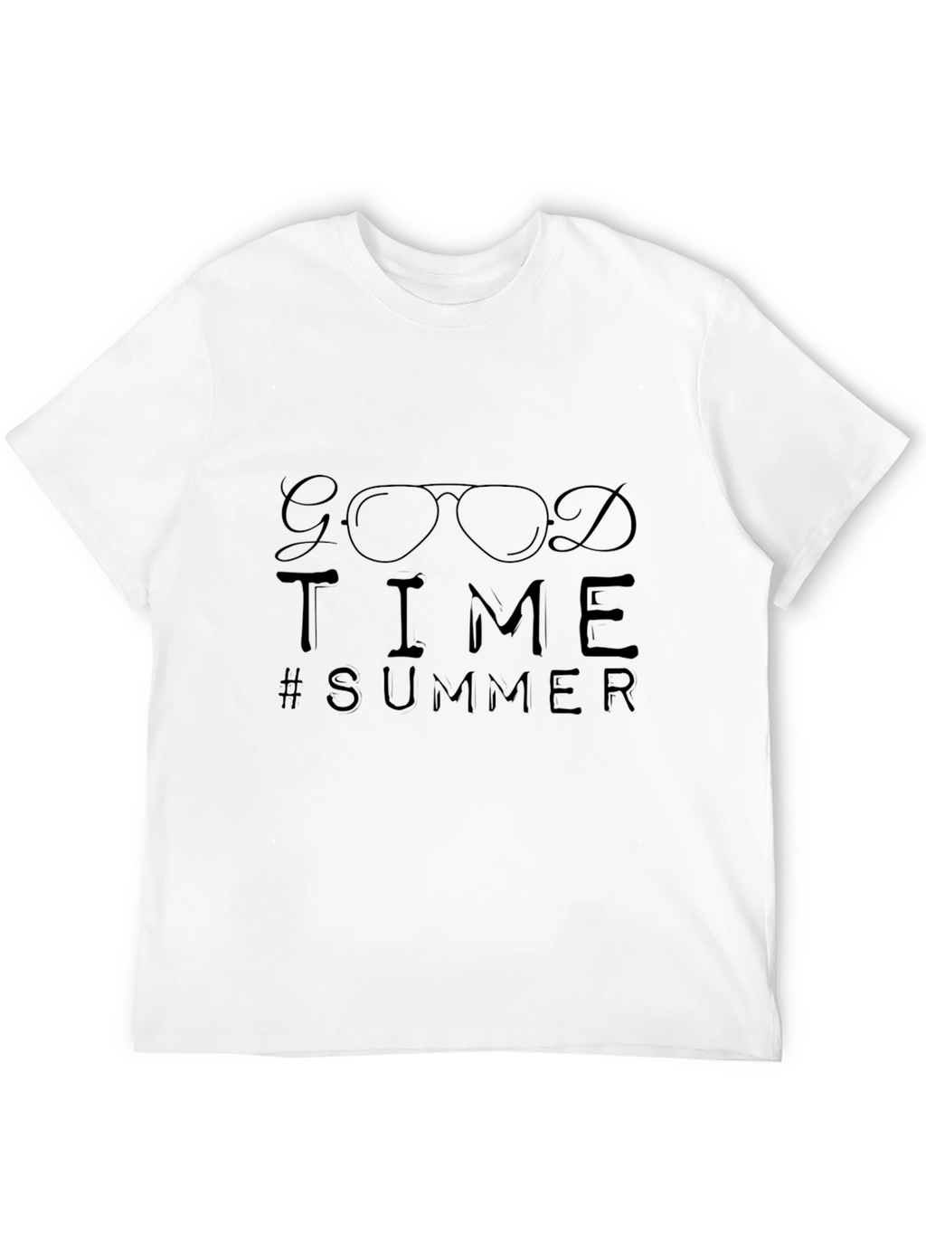 Good Time Summer Black Graphic Tee Shirt