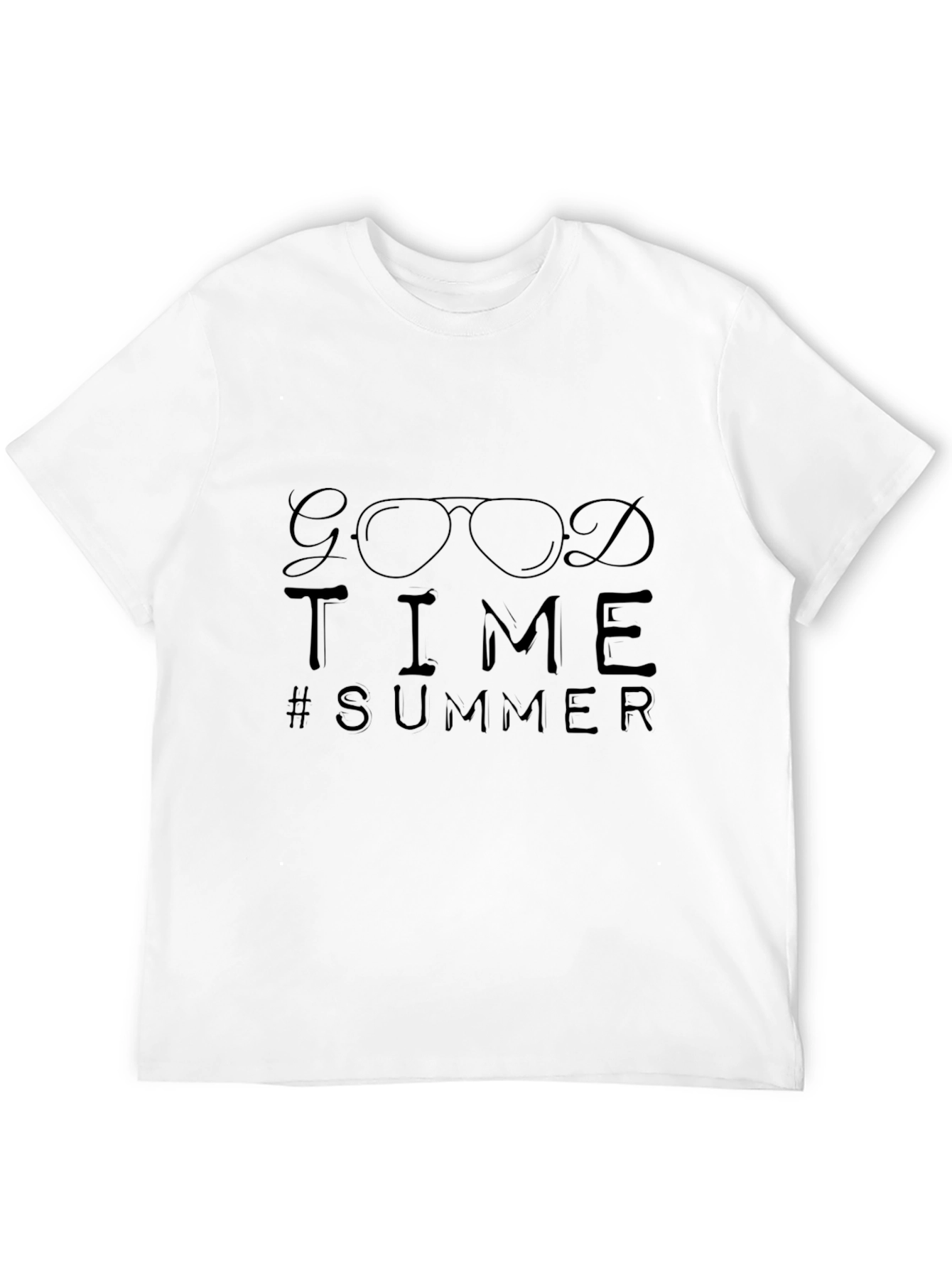 Good Time Summer Black Graphic Tee Shirt