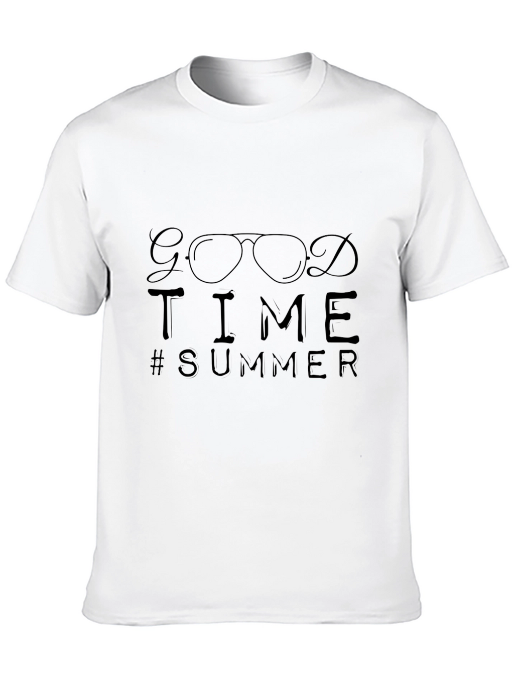 Good Time Summer Black Graphic Tee Shirt