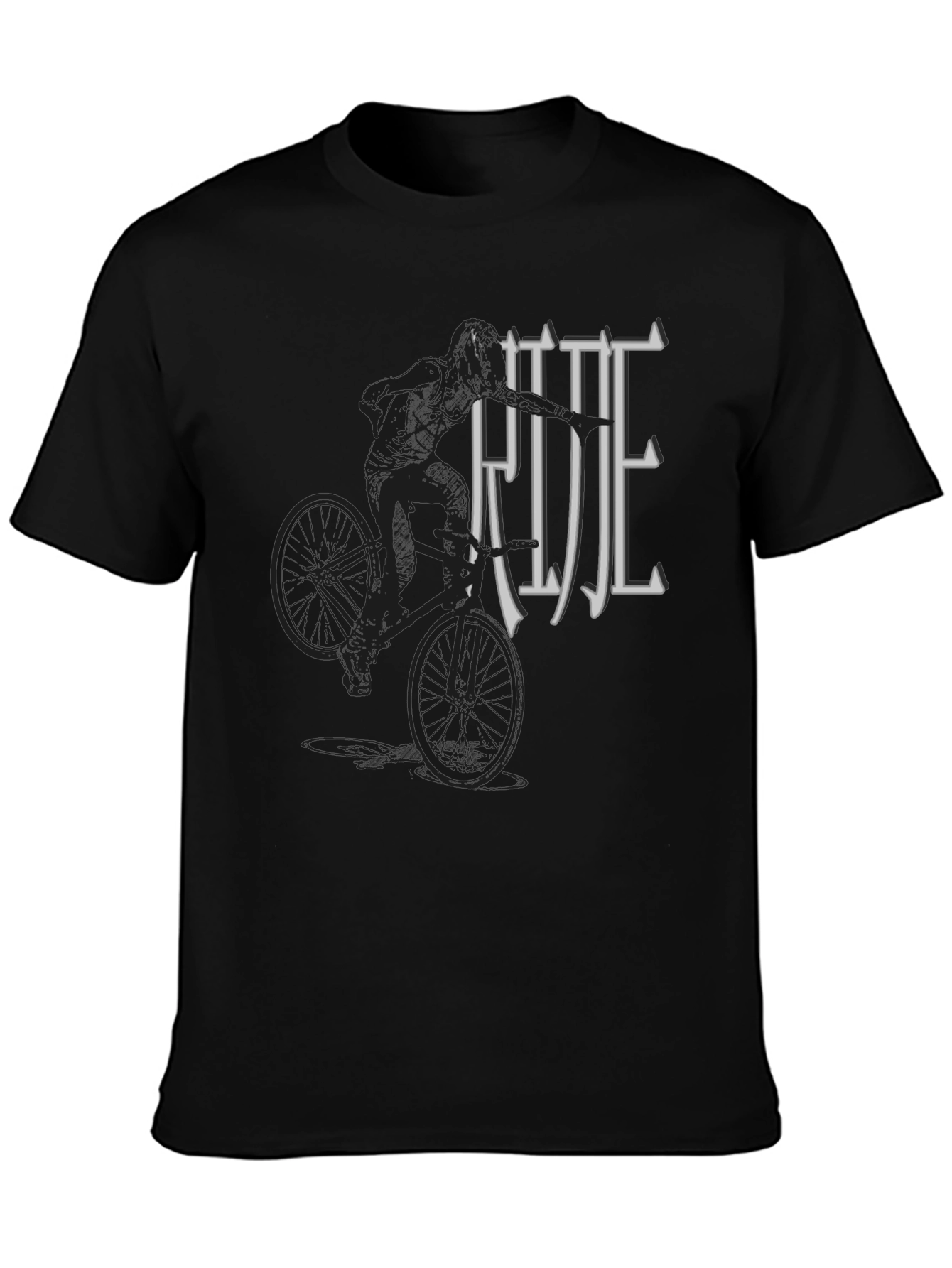 Ride Graphic T-Shirt - Black Casual Tee