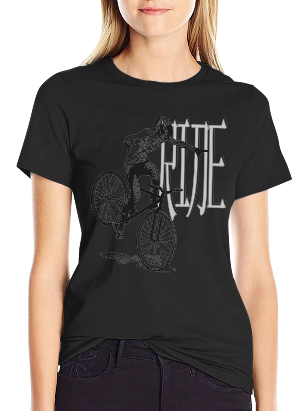 Ride Graphic T-Shirt - Black Casual Tee