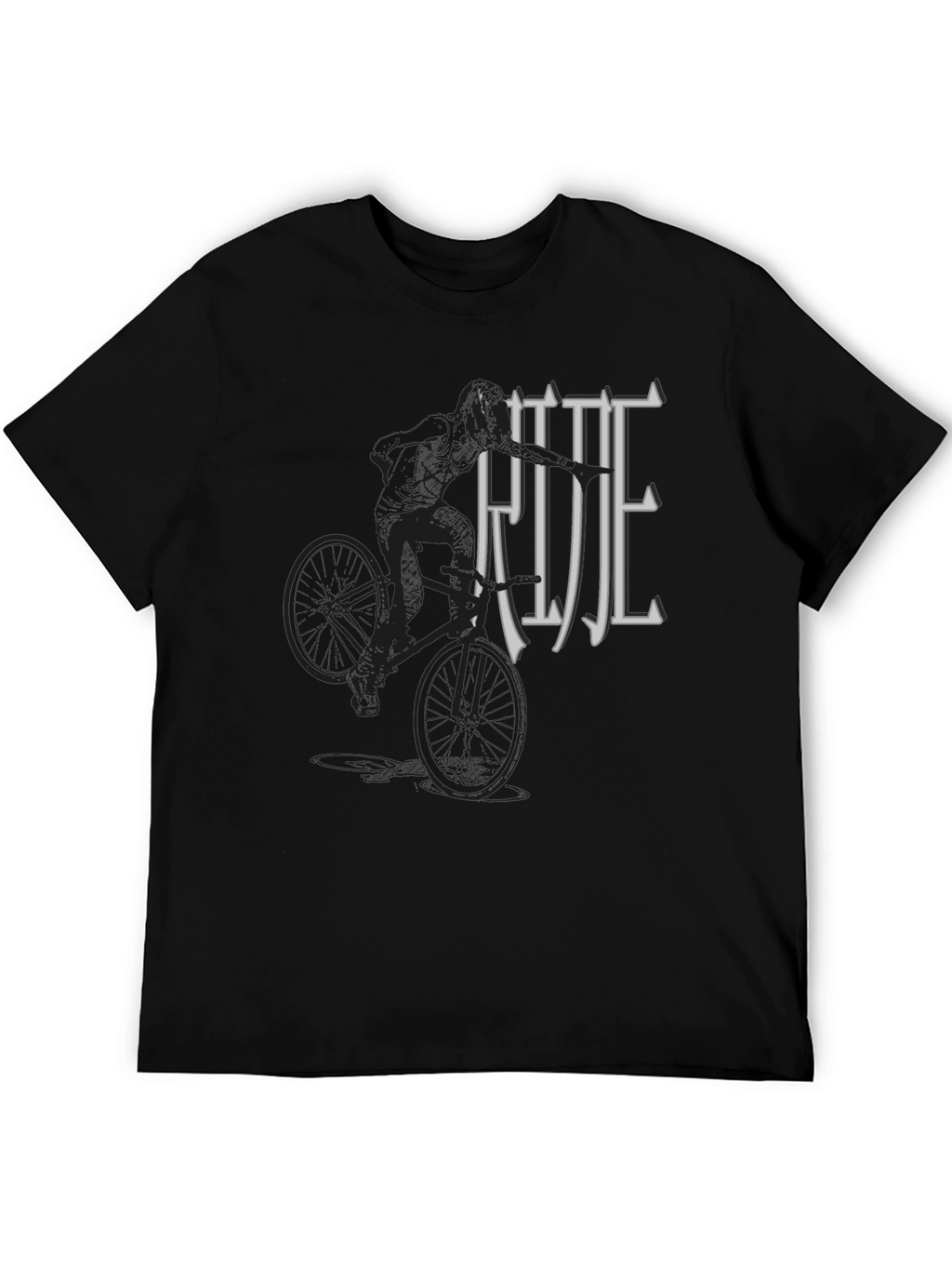Ride Graphic T-Shirt - Black Casual Tee
