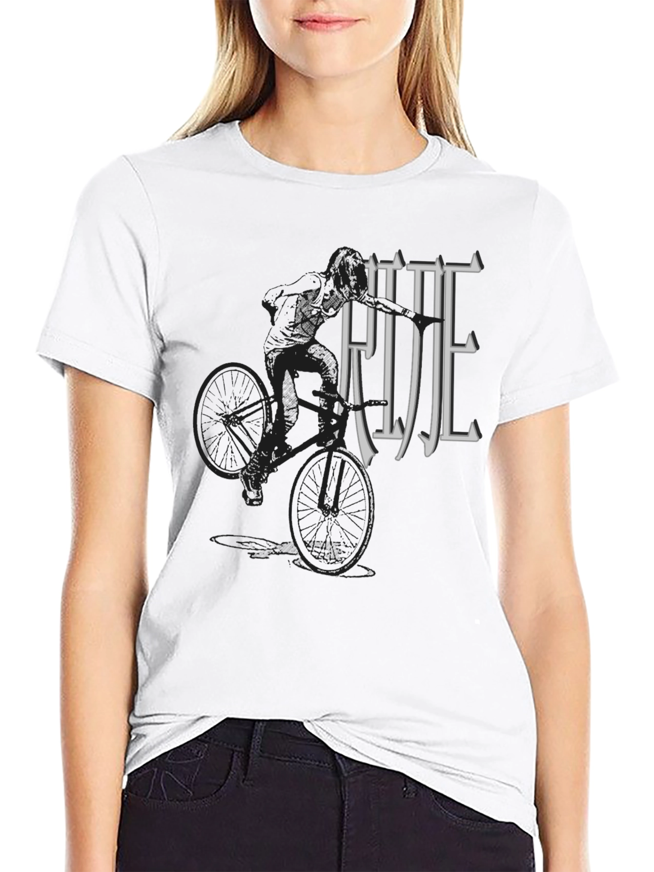 Ride Graphic T-Shirt - Black Casual Tee