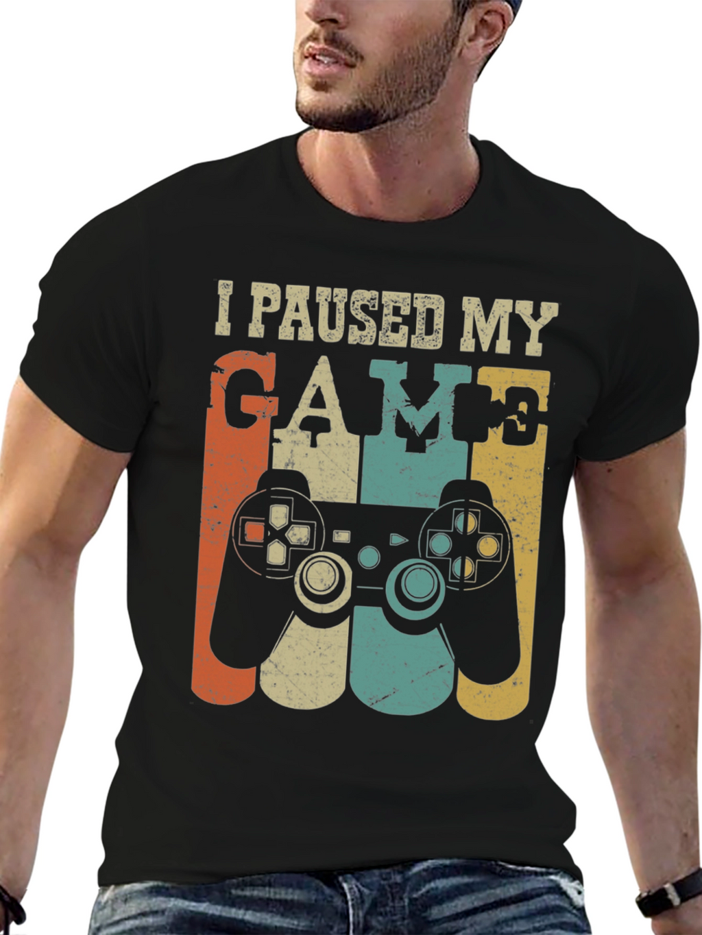 I Paused My Game Retro T-Shirt Gamer Tee