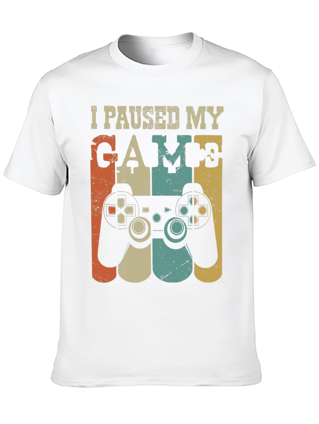 I Paused My Game Retro T-Shirt Gamer Tee