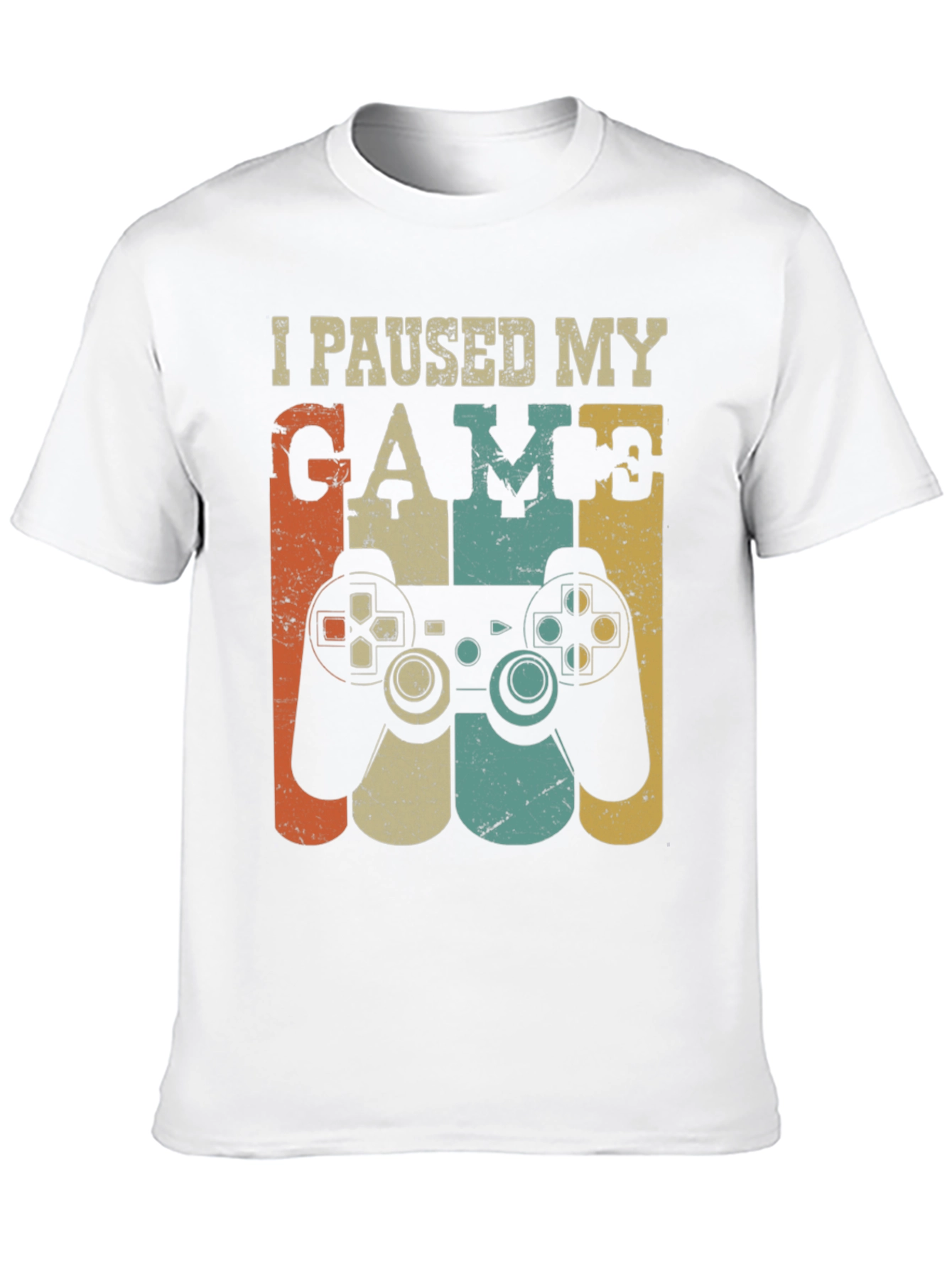 I Paused My Game Retro T-Shirt Gamer Tee