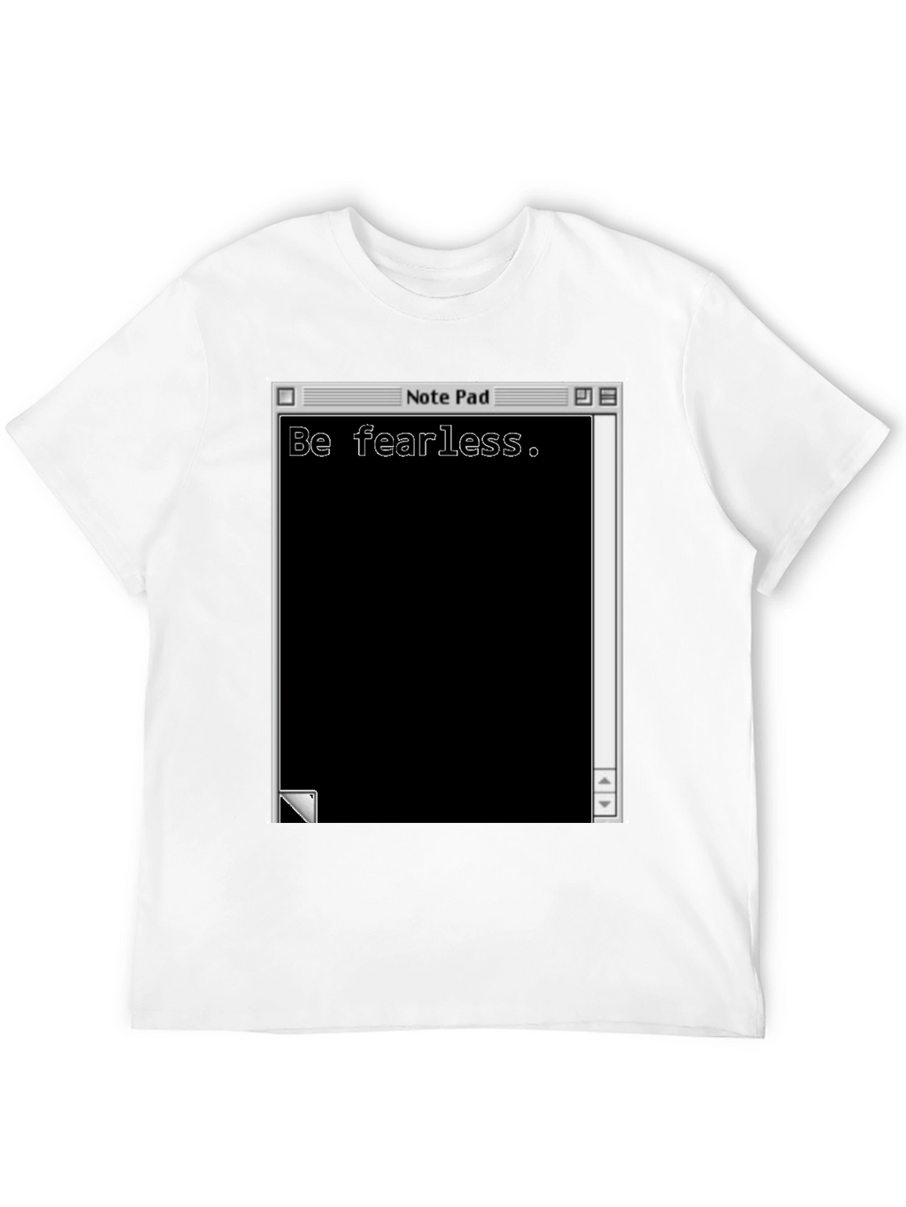 Be Fearless Notepad Graphic T-Shirt
