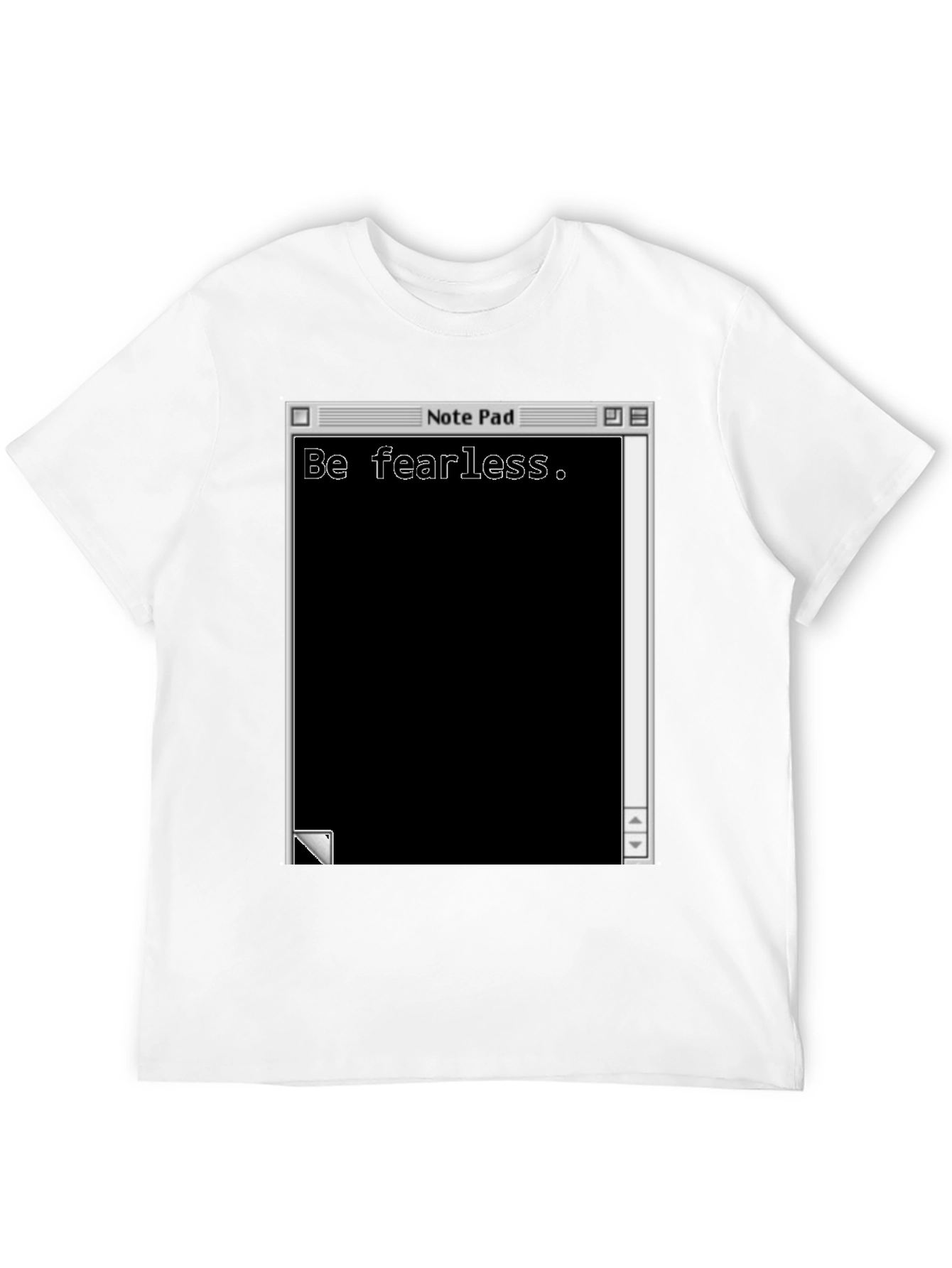 Be Fearless Notepad Graphic T-Shirt