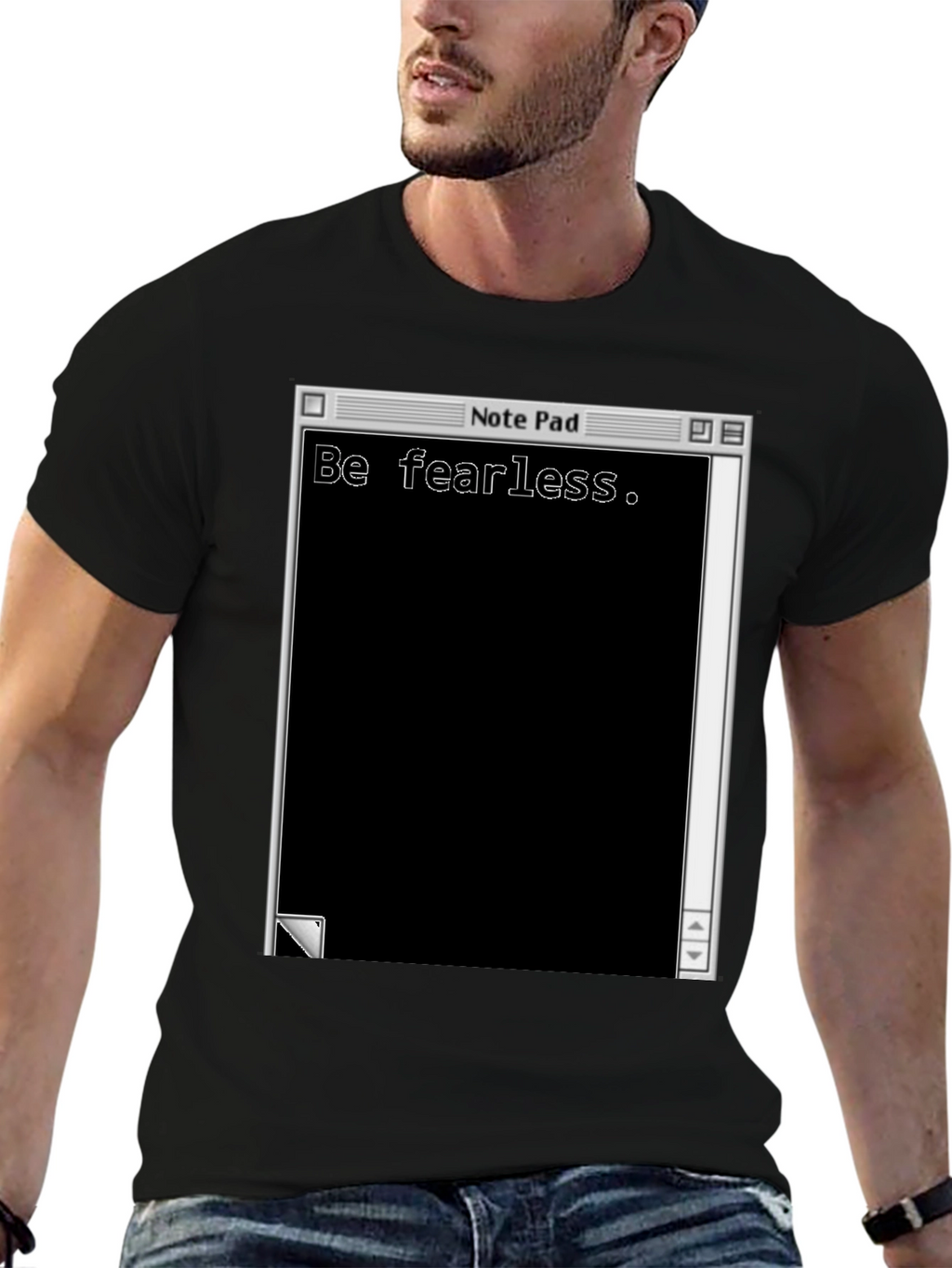 Be Fearless Notepad Graphic T-Shirt