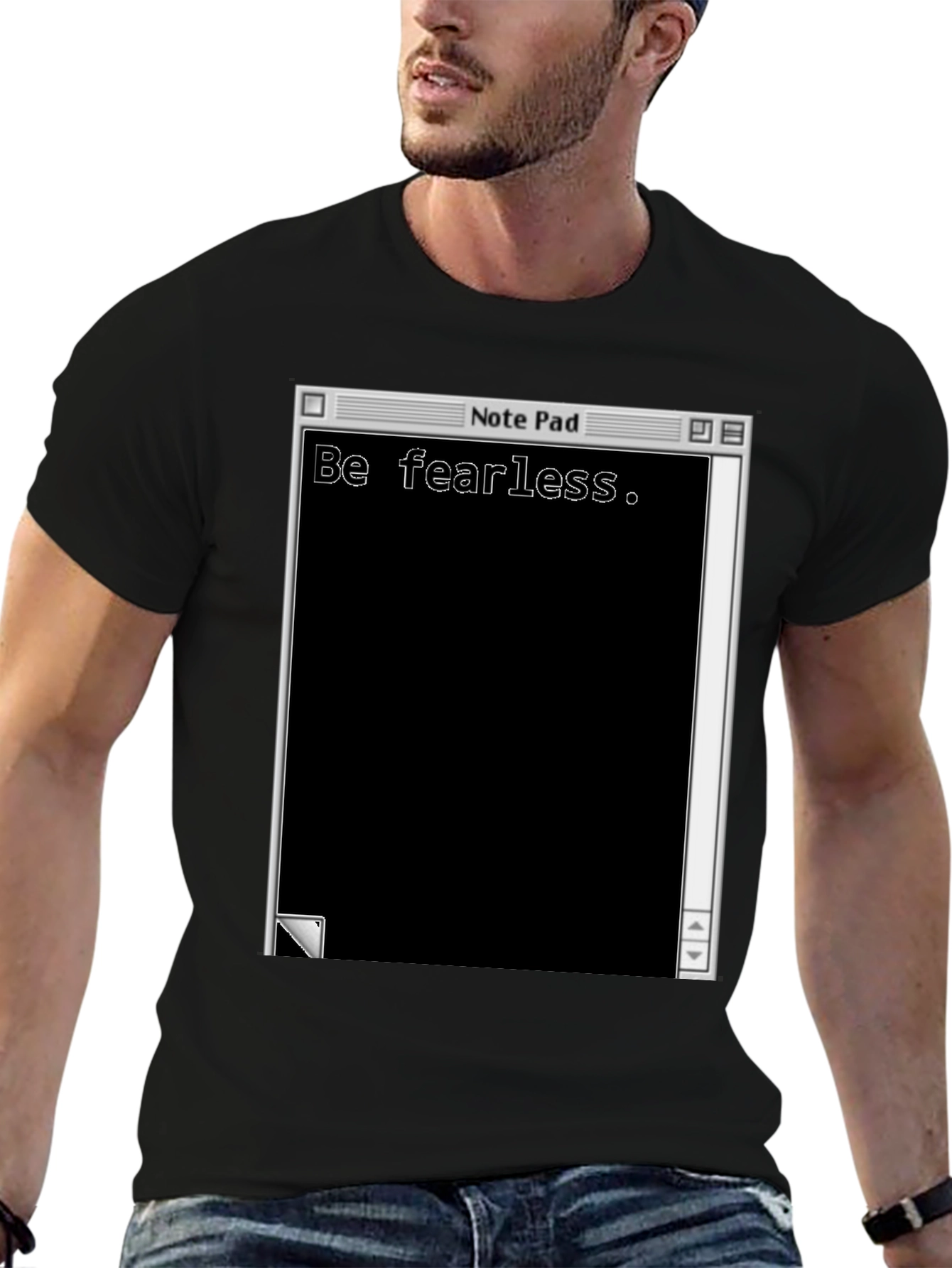 Be Fearless Notepad Graphic T-Shirt