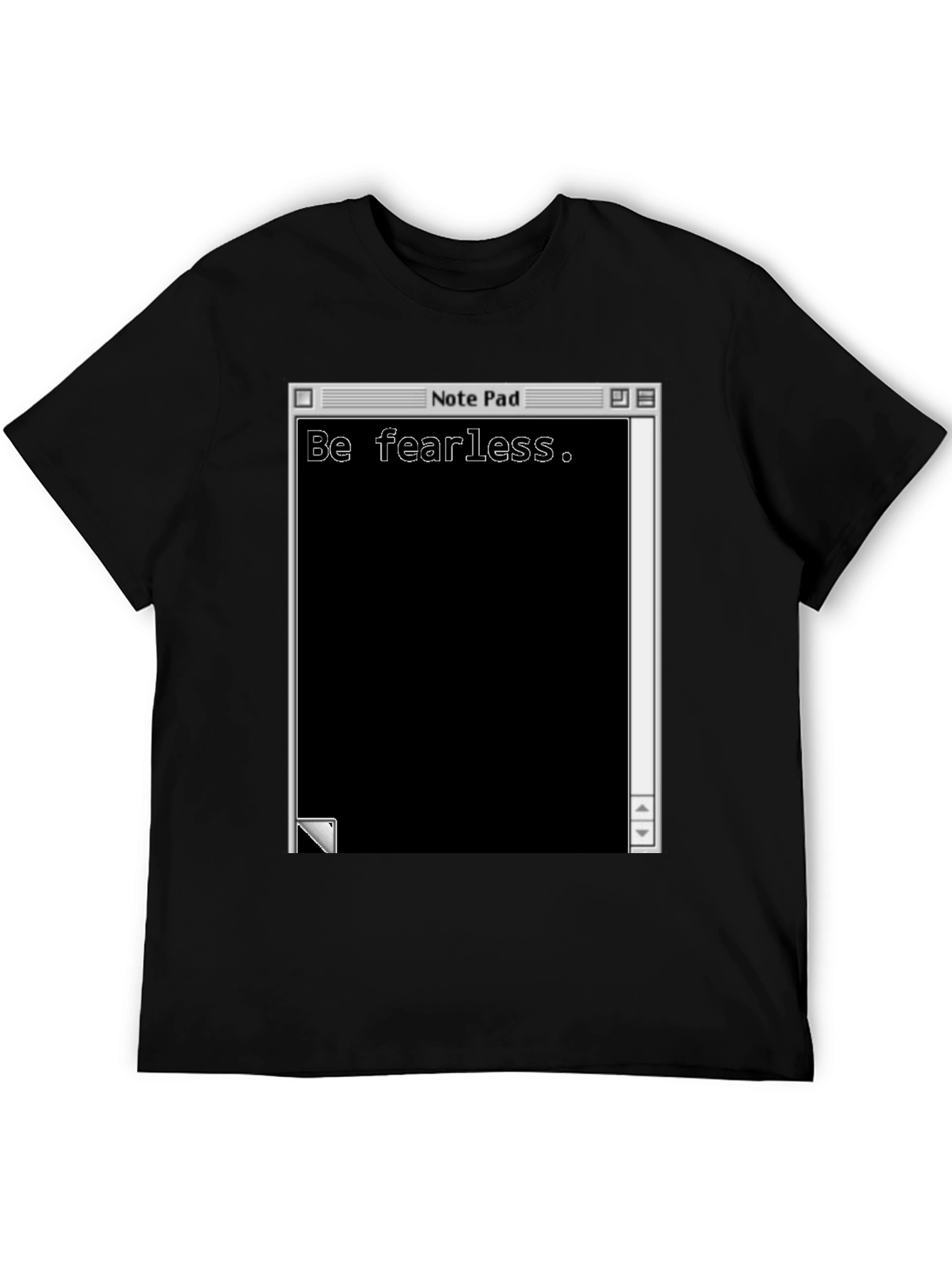 Be Fearless Notepad Graphic T-Shirt