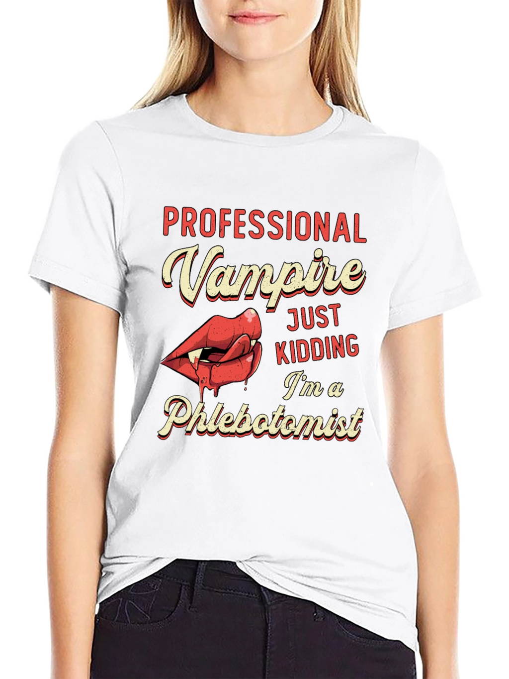 Professional Vampire Phlebotomist Graphic T-Shirt