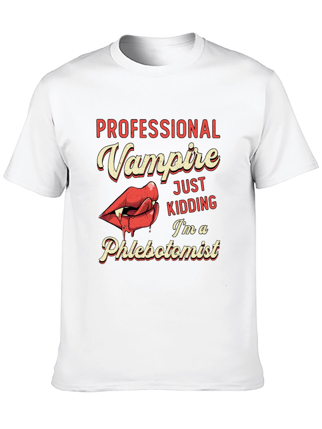 Professional Vampire Phlebotomist Graphic T-Shirt