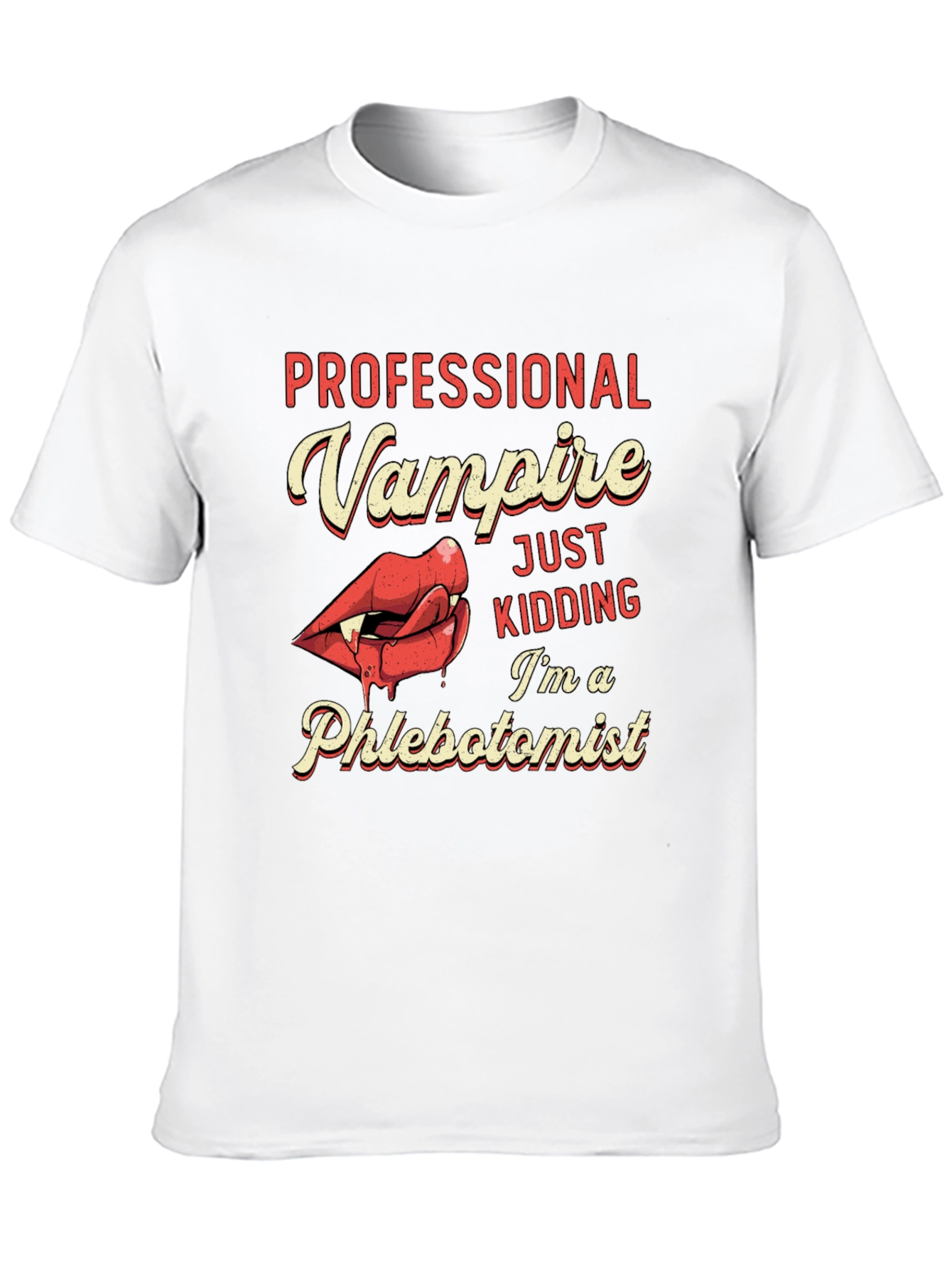Professional Vampire Phlebotomist Graphic T-Shirt