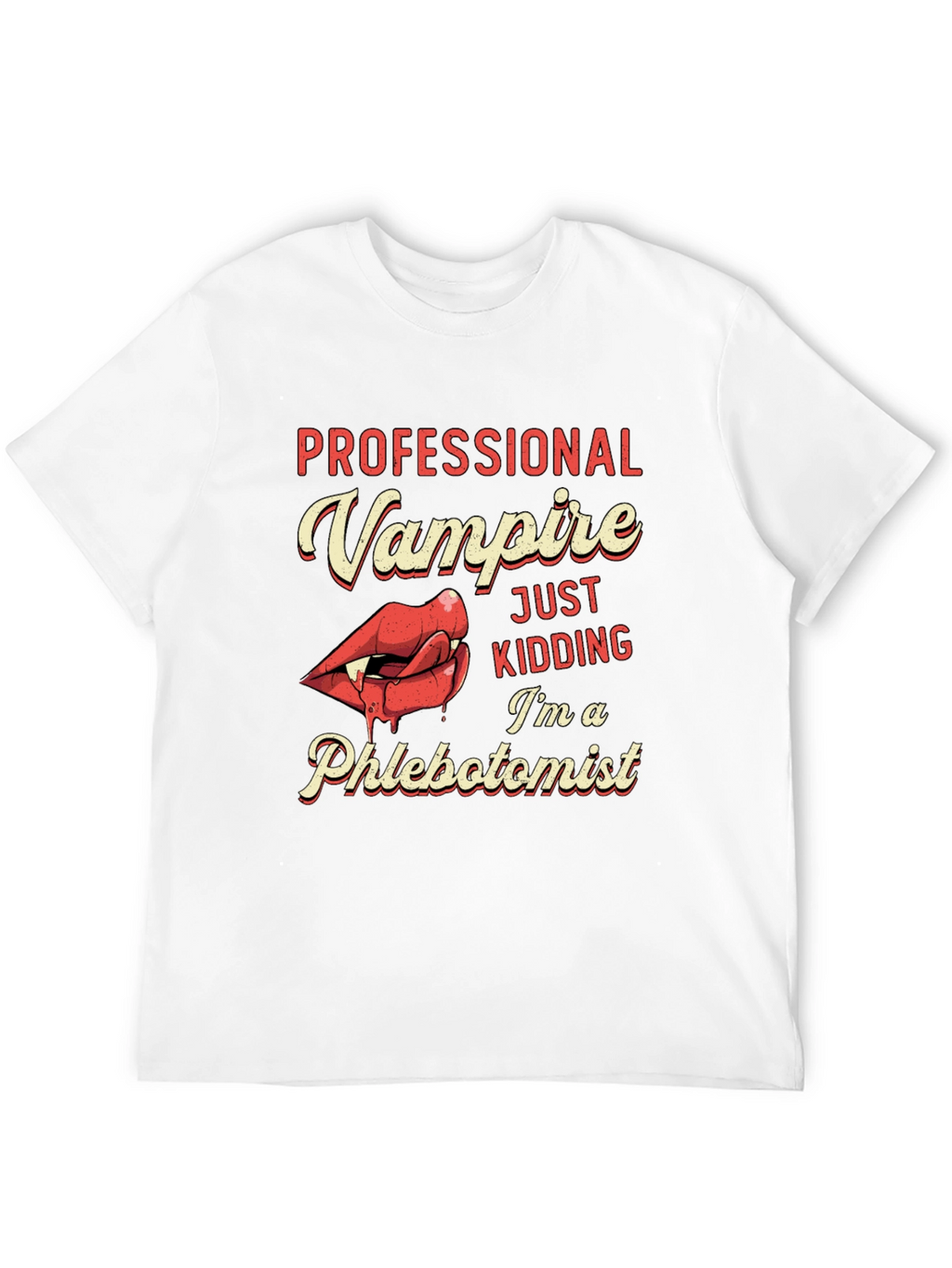 Professional Vampire Phlebotomist Graphic T-Shirt