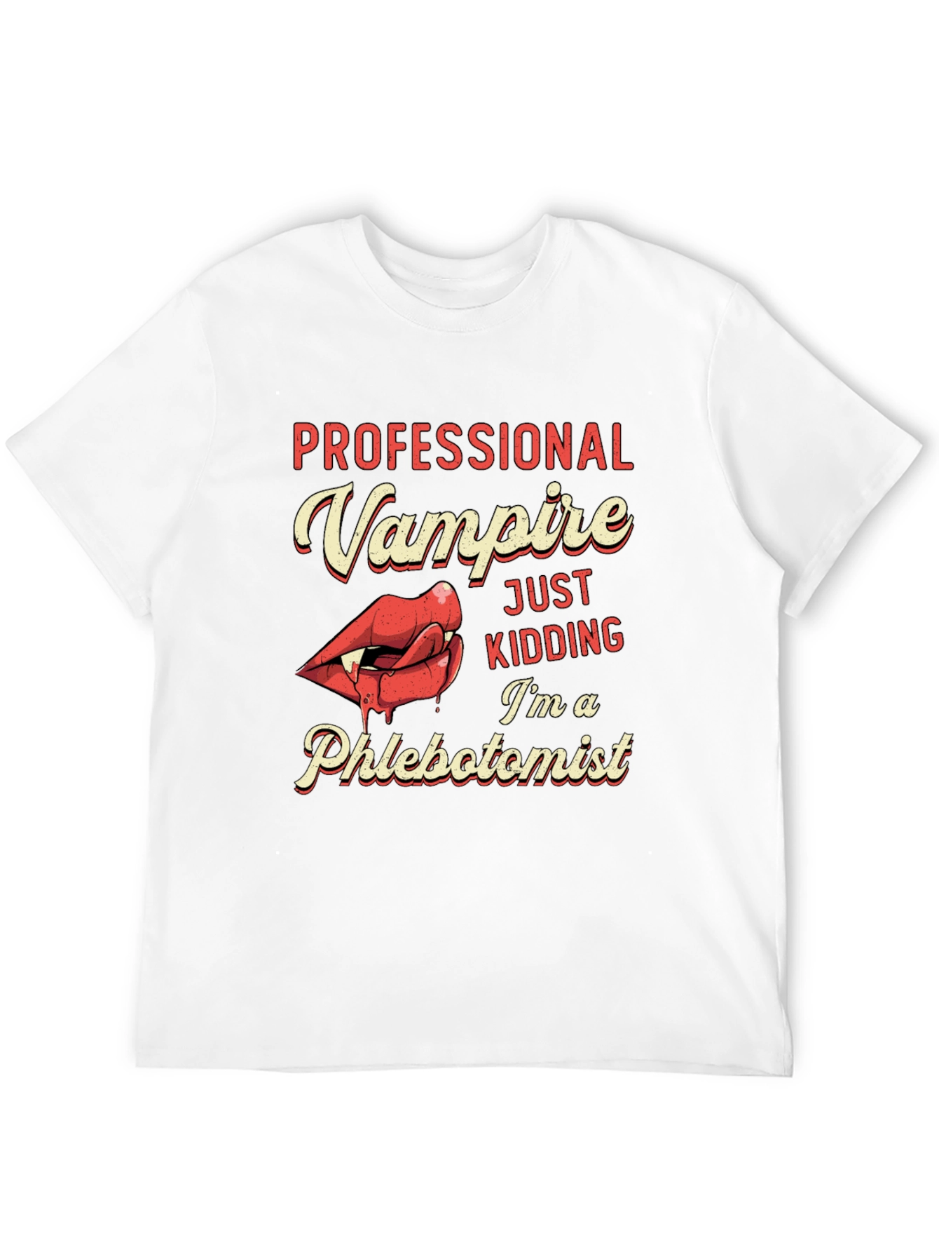 Professional Vampire Phlebotomist Graphic T-Shirt