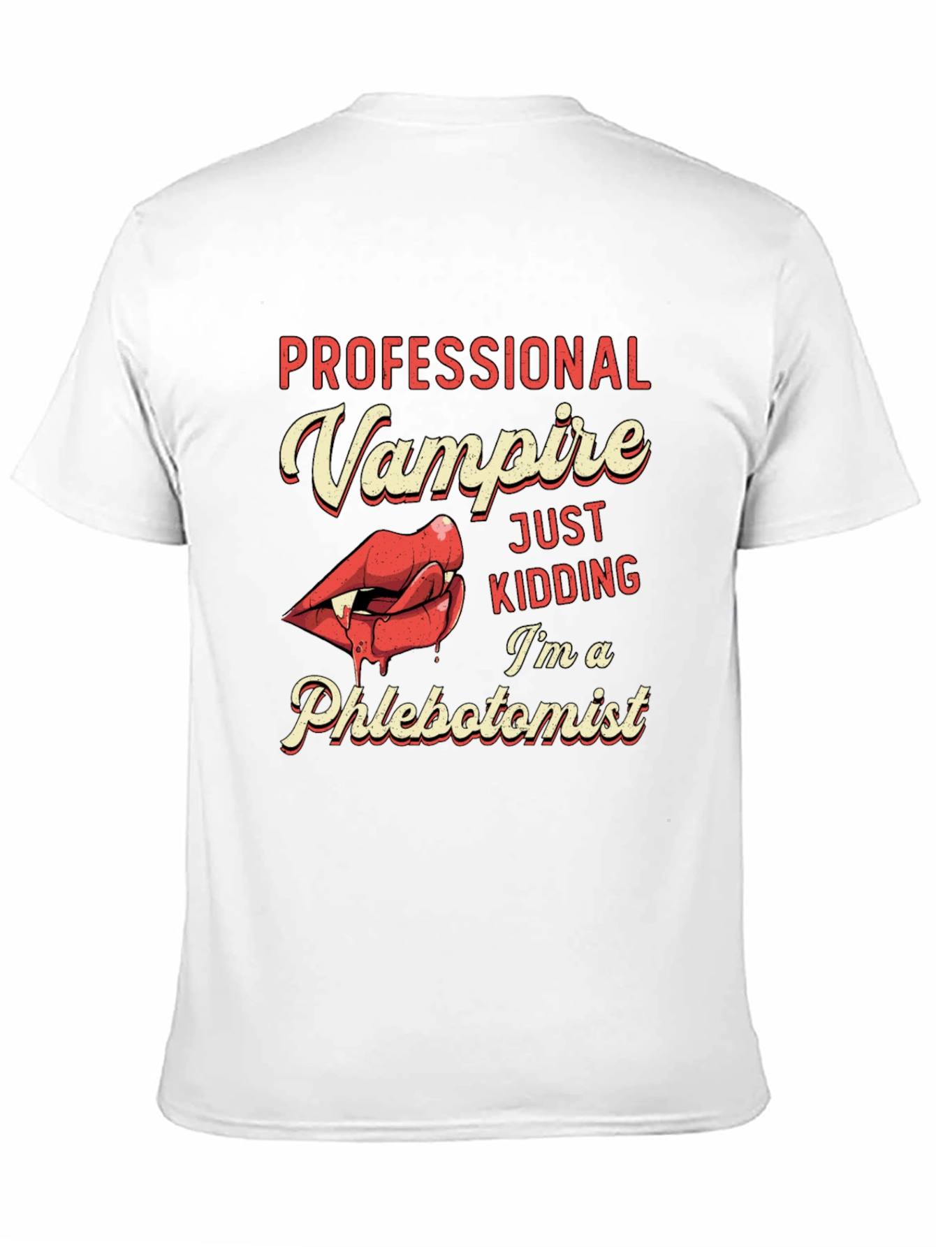 Professional Vampire Phlebotomist Graphic T-Shirt