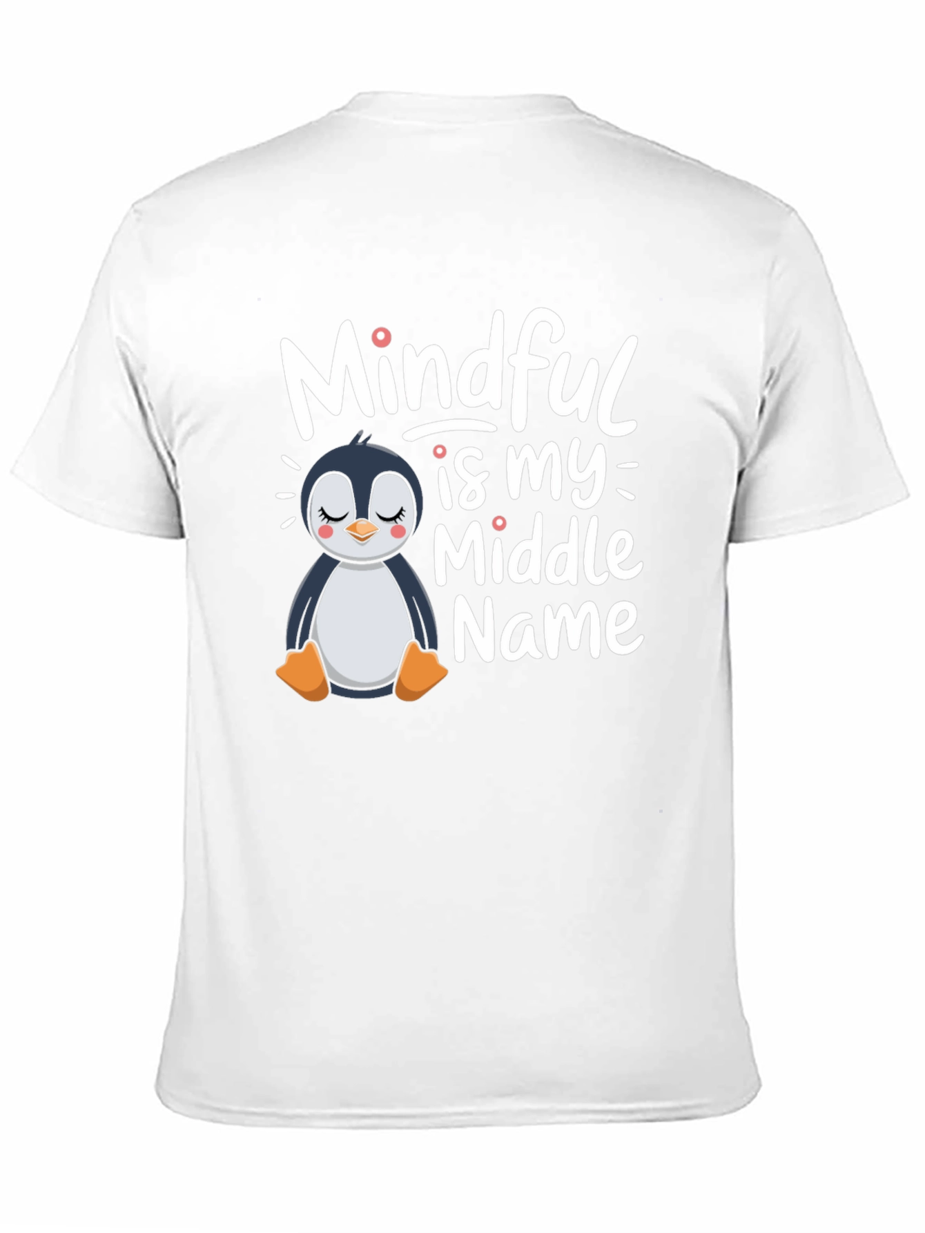 Mindful Is My Middle Name Penguin T-Shirt