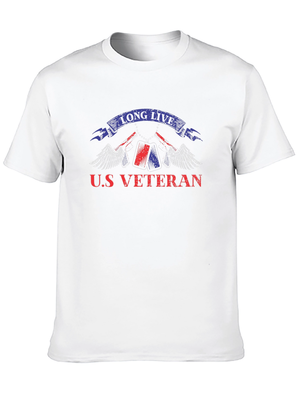 U.S. Veteran Graphic Print T-Shirt