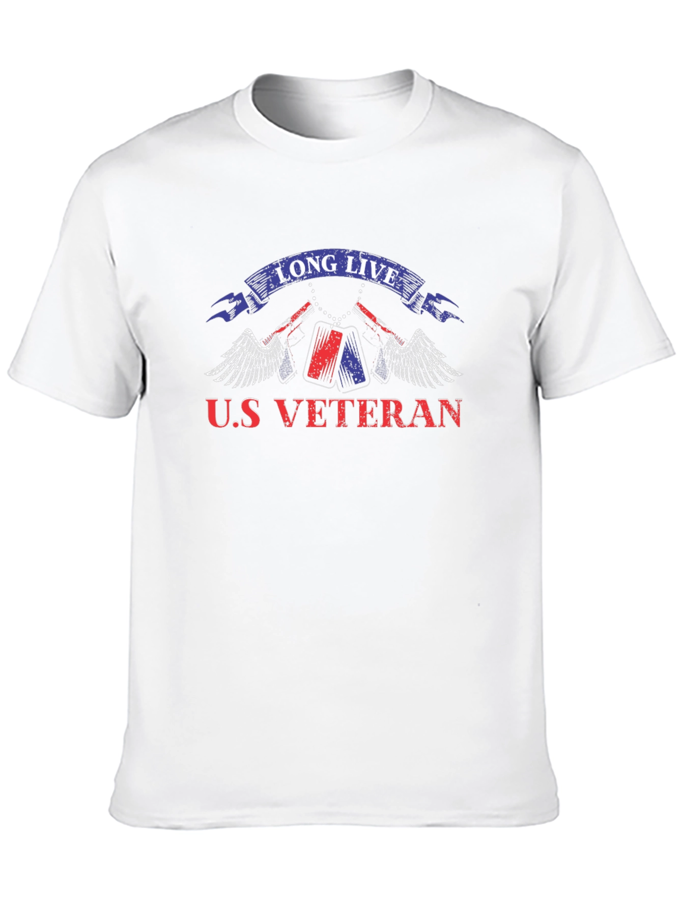 U.S. Veteran Graphic Print T-Shirt