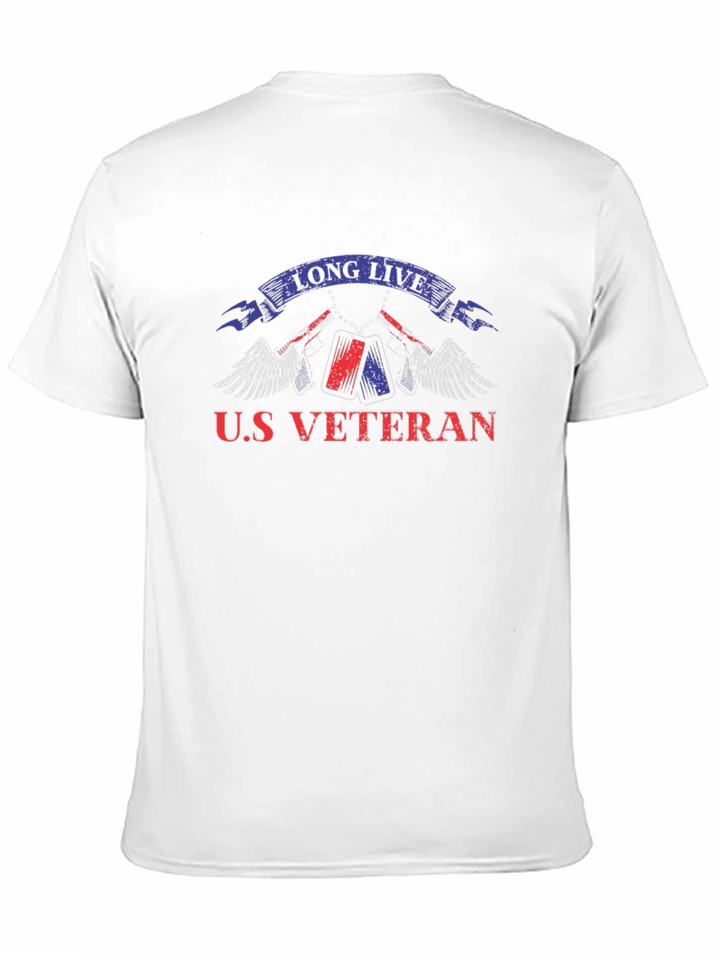 U.S. Veteran Graphic Print T-Shirt