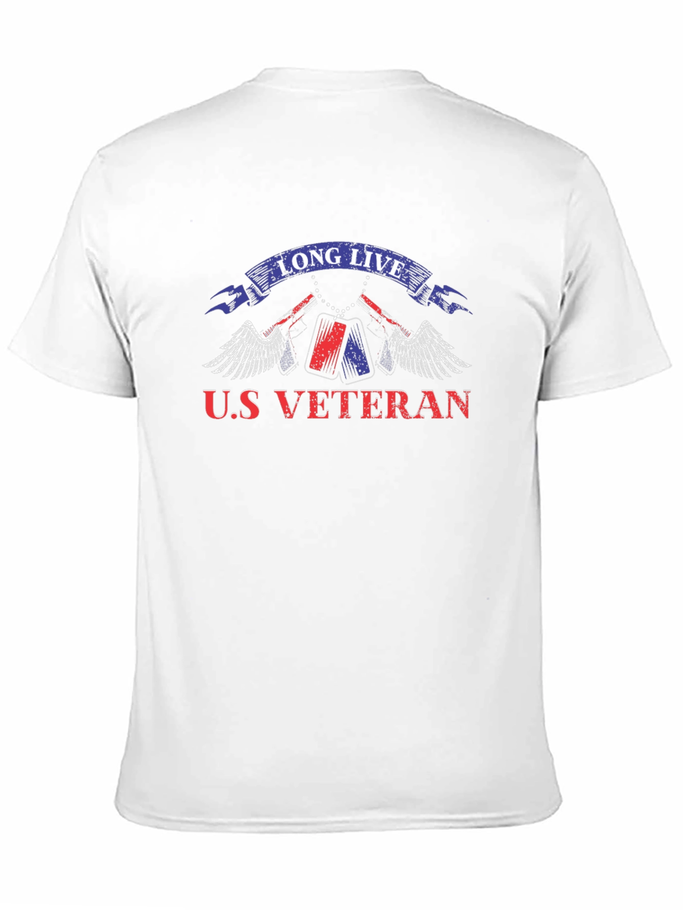 U.S. Veteran Graphic Print T-Shirt