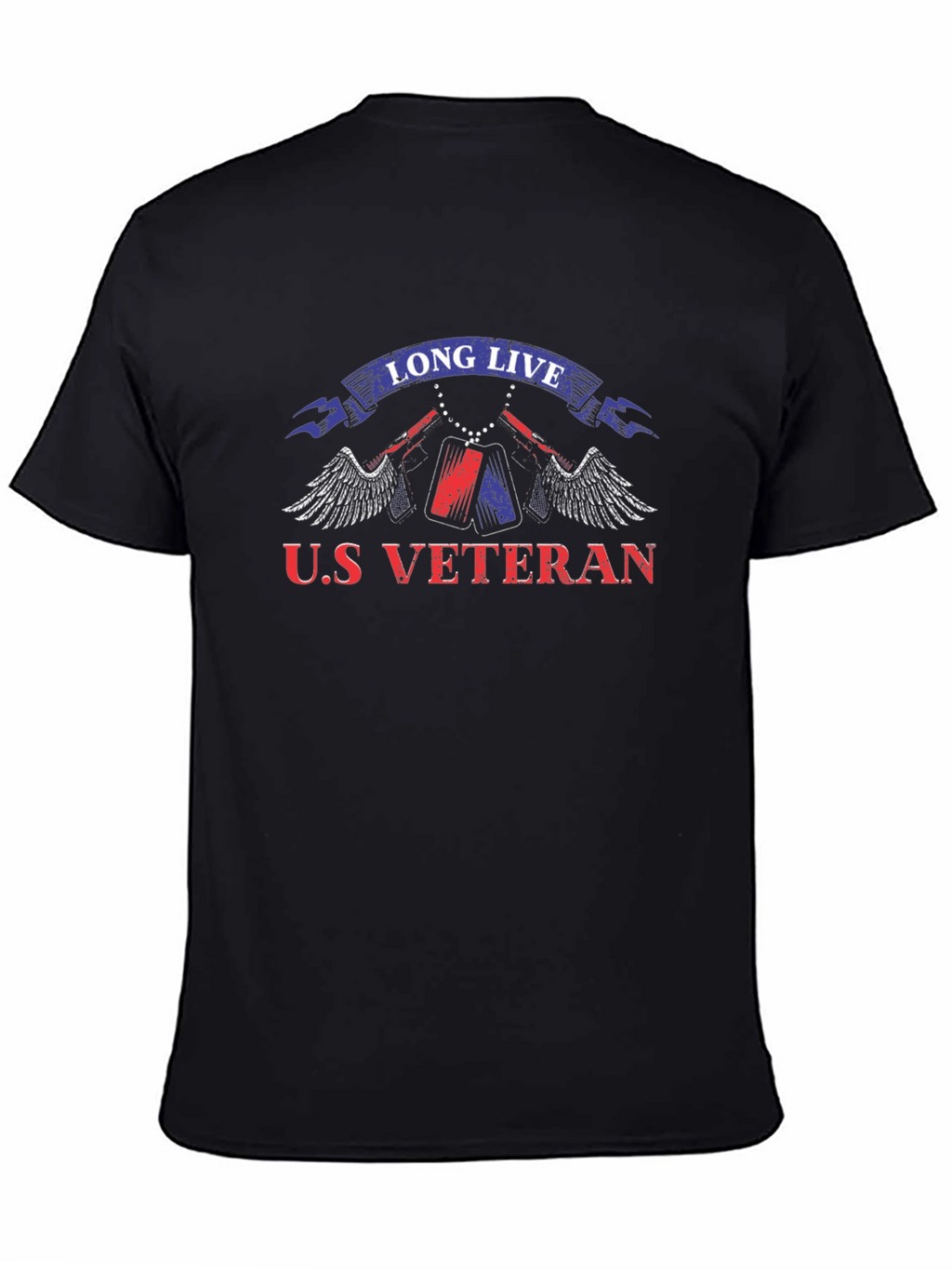 U.S. Veteran Graphic Print T-Shirt
