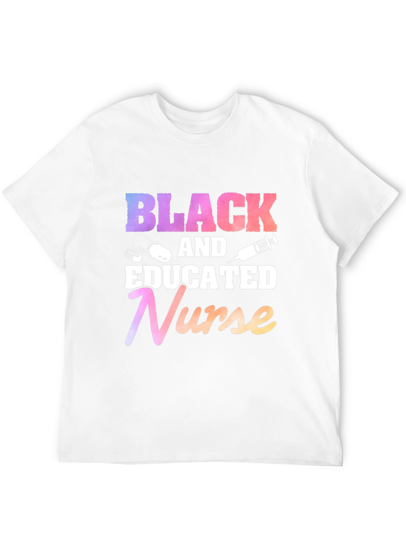 Black Educated Nurse Graphic T-Shirt