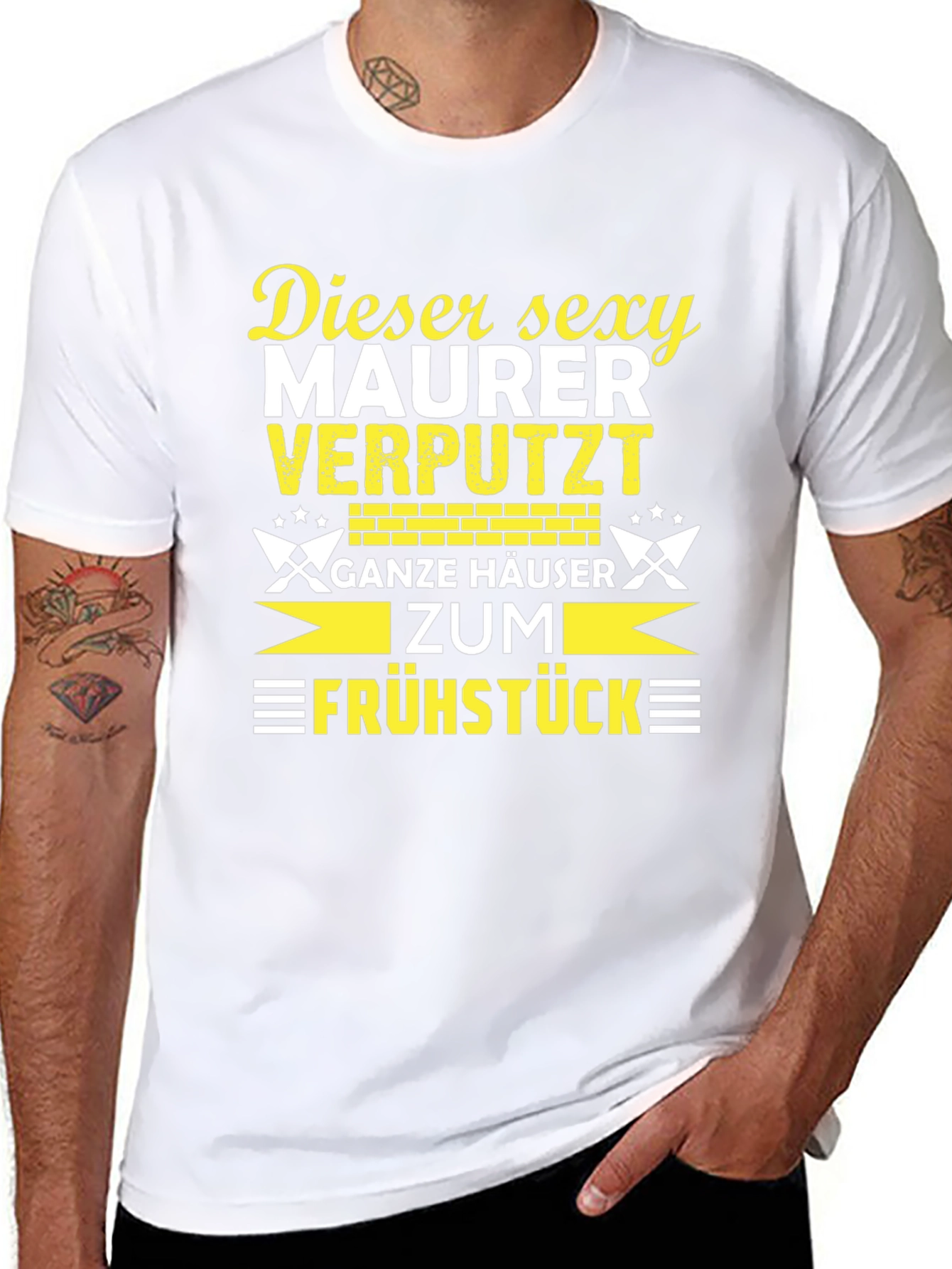 Sexy Bricklayer T-Shirt - Funny Maurer Beruf Shirt