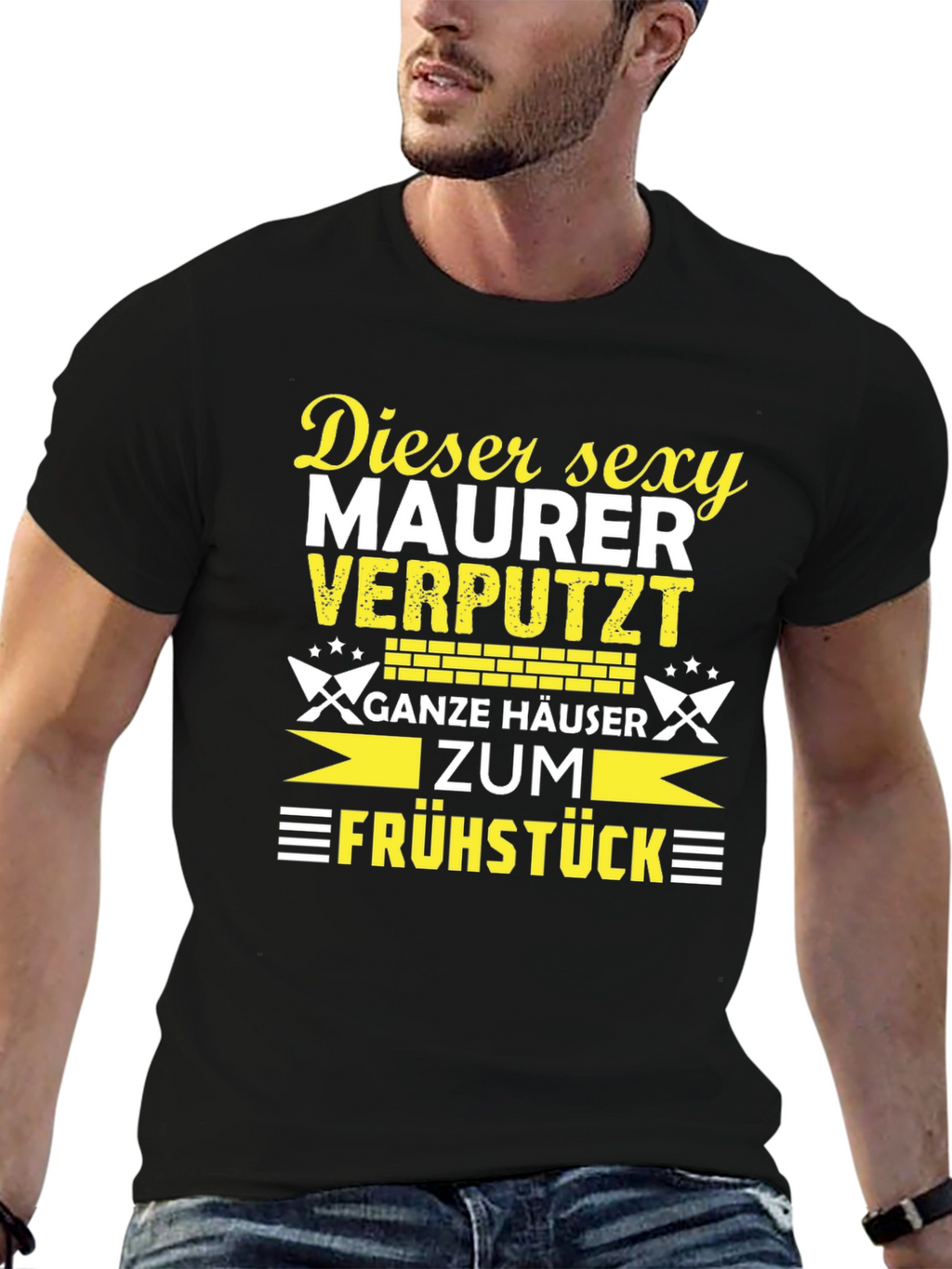 Sexy Bricklayer T-Shirt - Funny Maurer Beruf Shirt