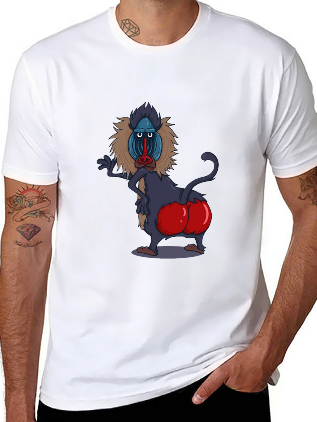Funny Baboon T-Shirt - Cheeky Monkey Tee