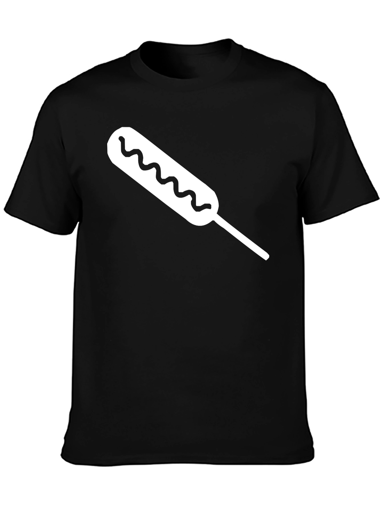 Corn Dog Graphic Tee - Black T-Shirt