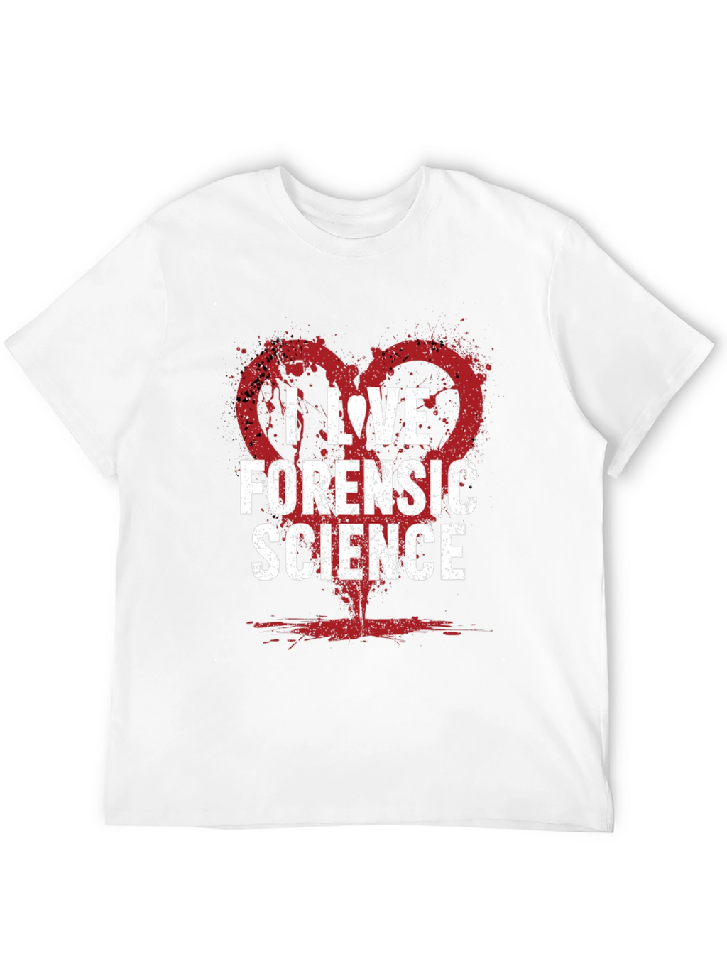 I Love Forensic Science Graphic Tee