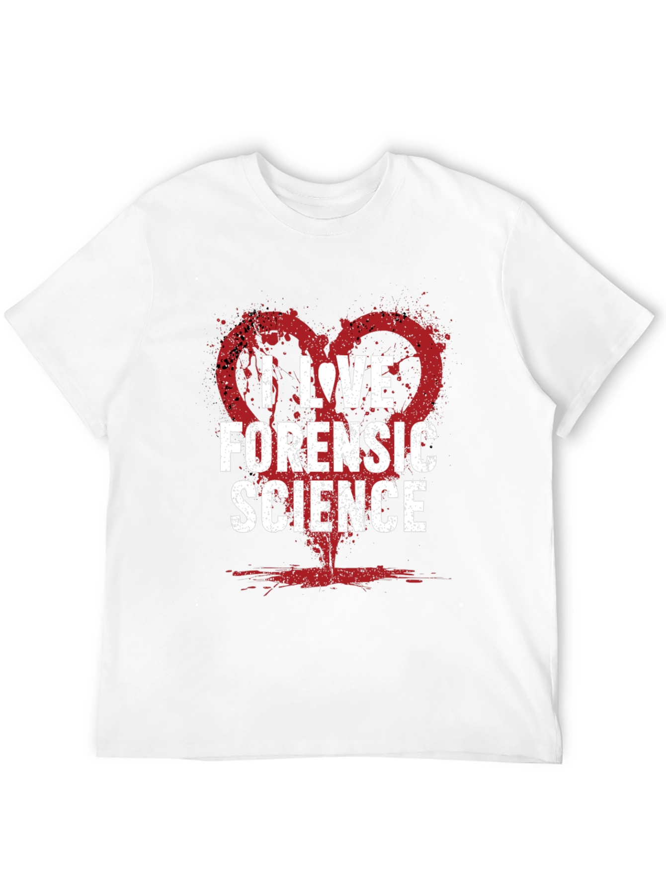 I Love Forensic Science Graphic Tee