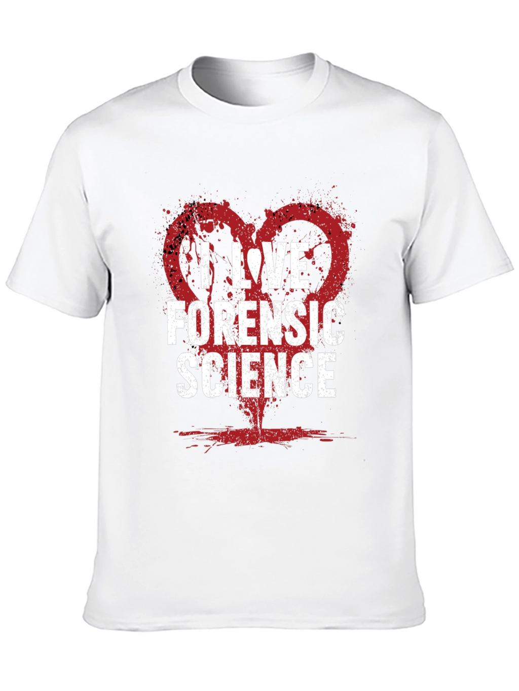 I Love Forensic Science Graphic Tee