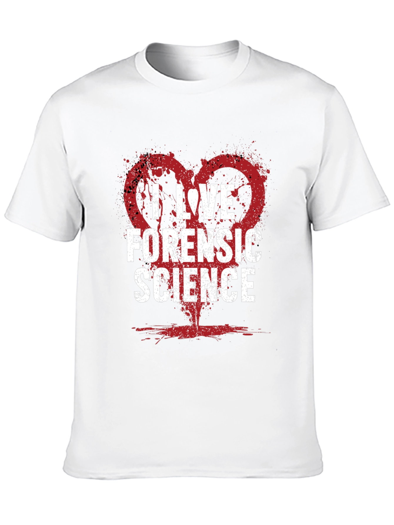 I Love Forensic Science Graphic Tee
