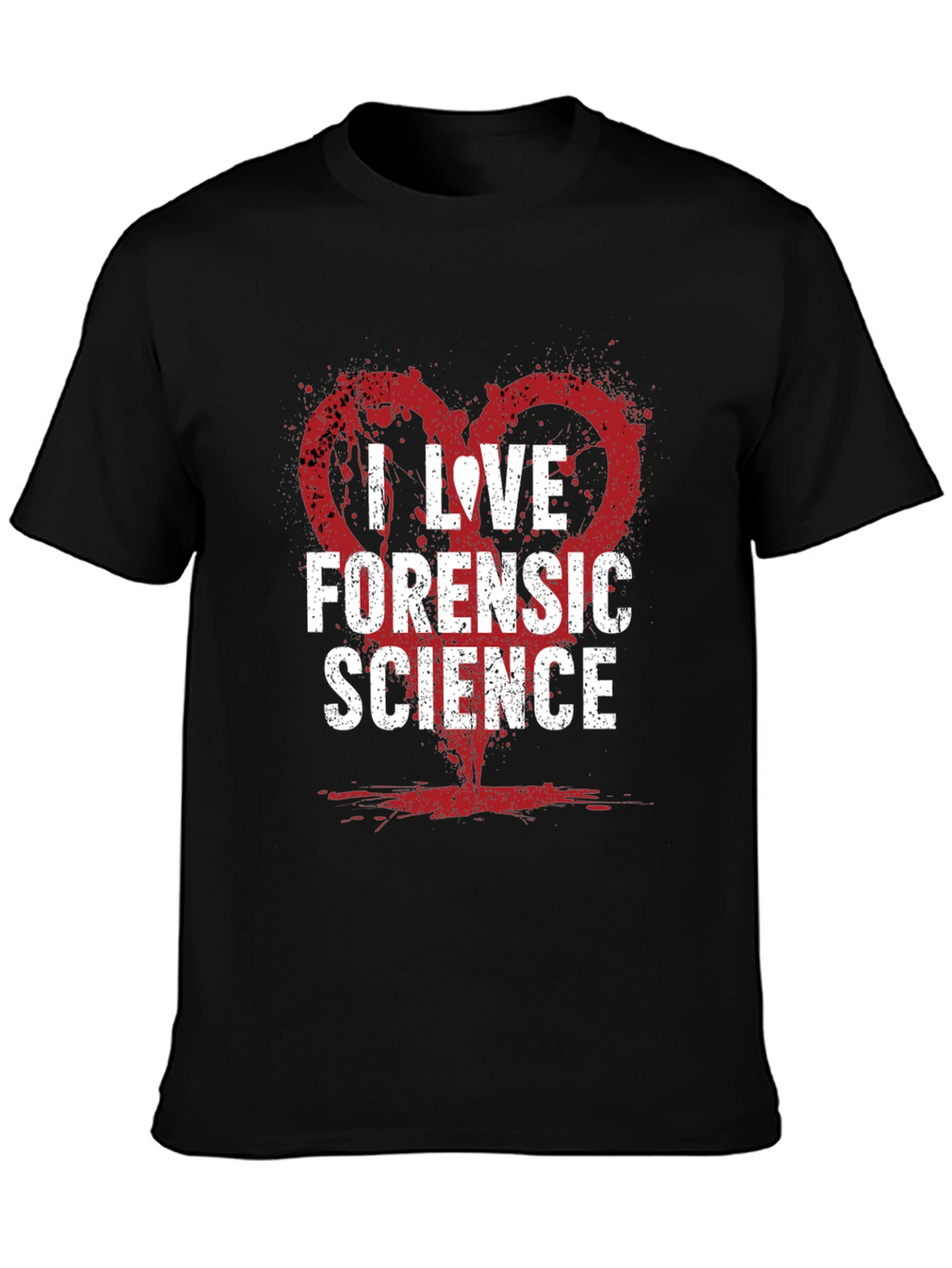 I Love Forensic Science Graphic Tee