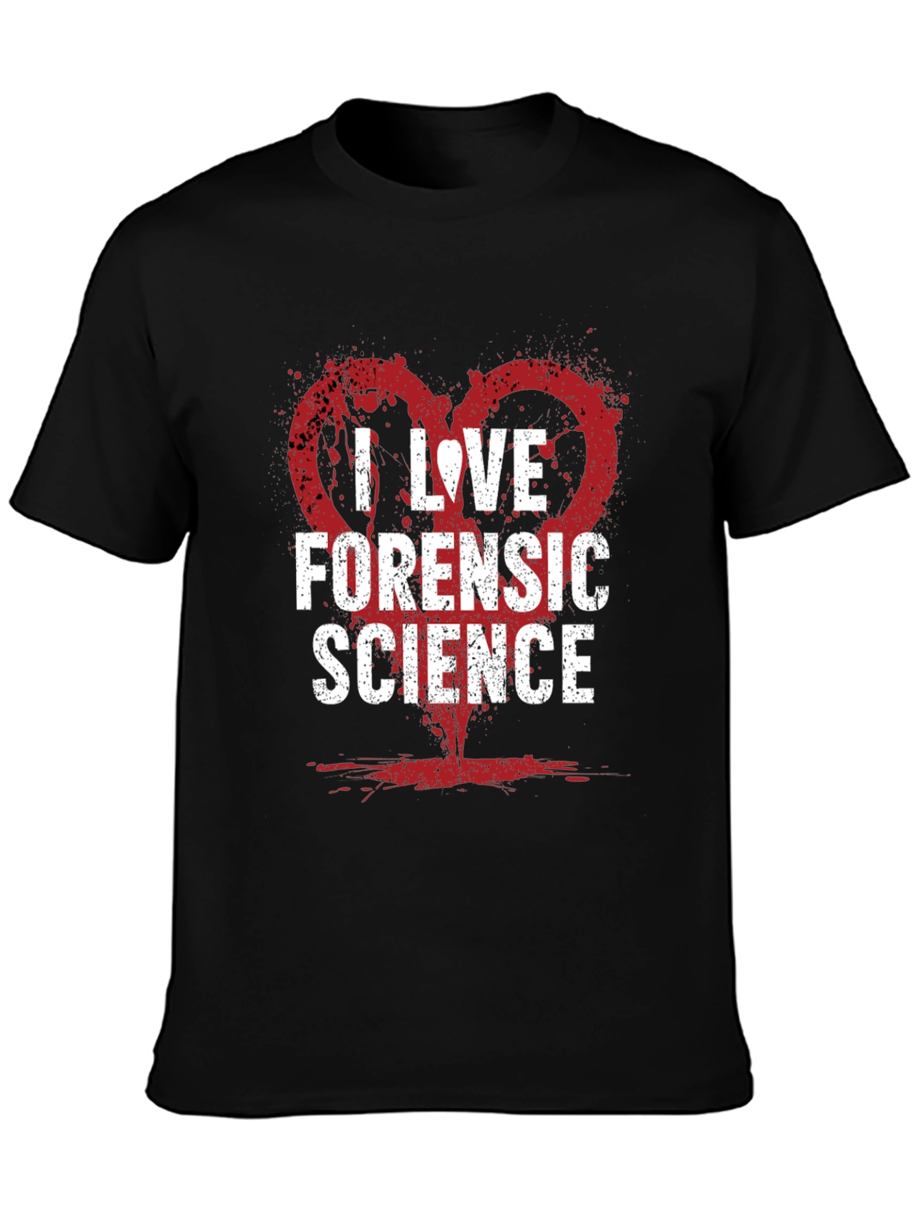 I Love Forensic Science Graphic Tee