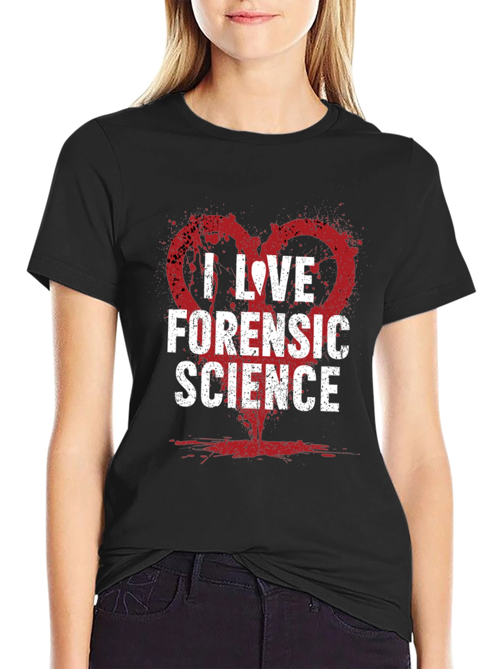 I Love Forensic Science Graphic Tee