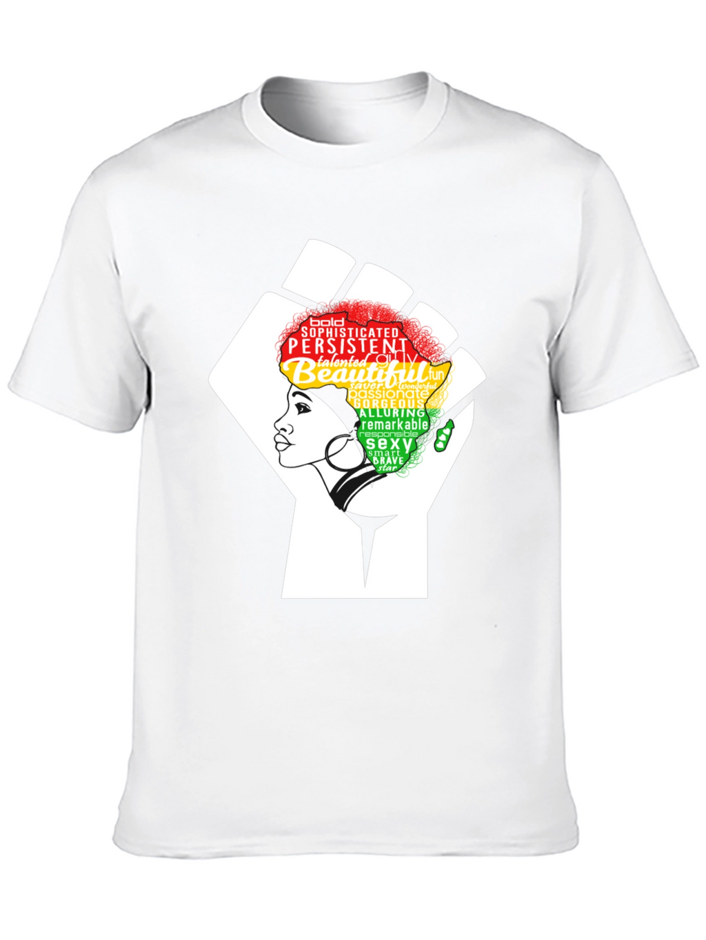Empowered Woman Fist T-Shirt: Black Pride