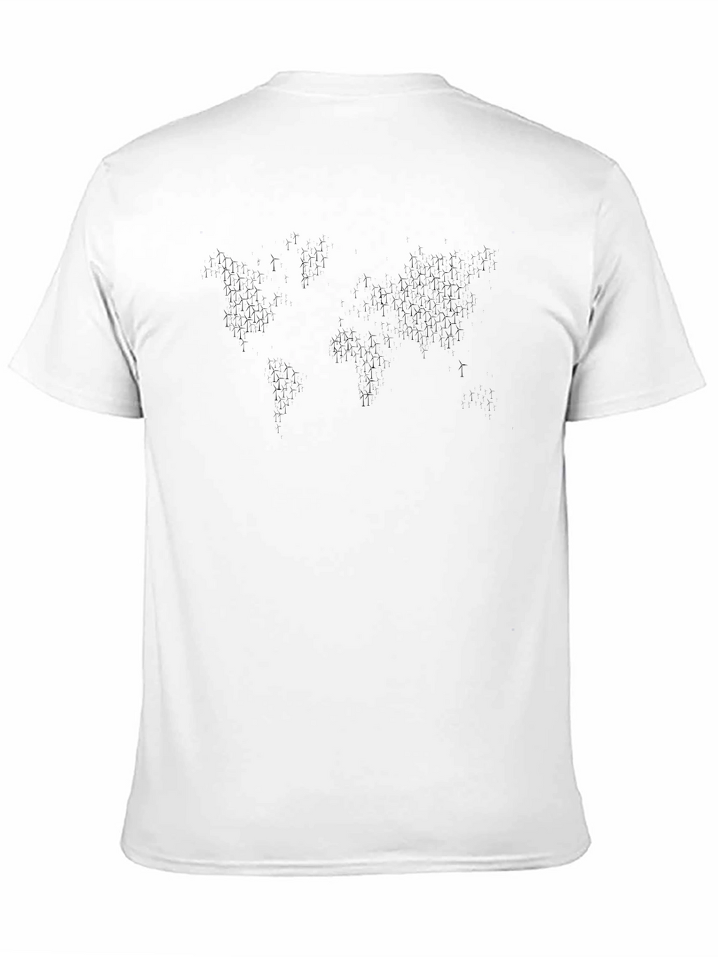 Mens World Map Graphic T-Shirt - Black