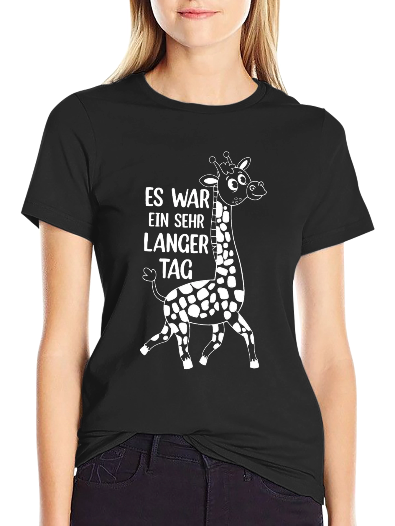 Funny Giraffe T-Shirt - Es War Ein Sehr Langer Tag