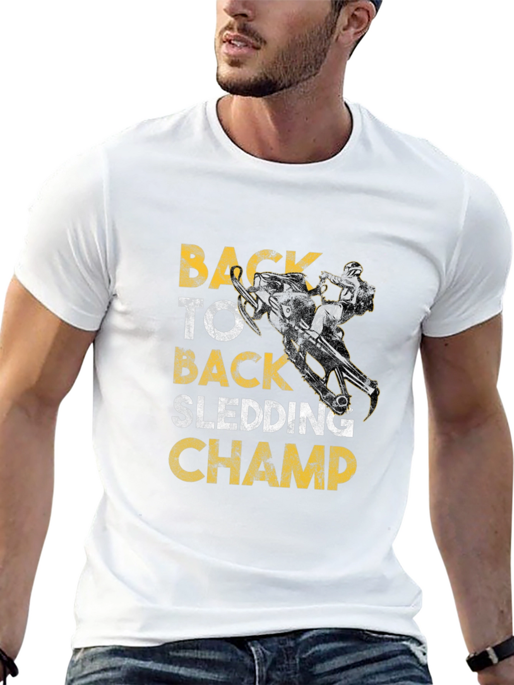Back to Back Sledding Champ Graphic Tee