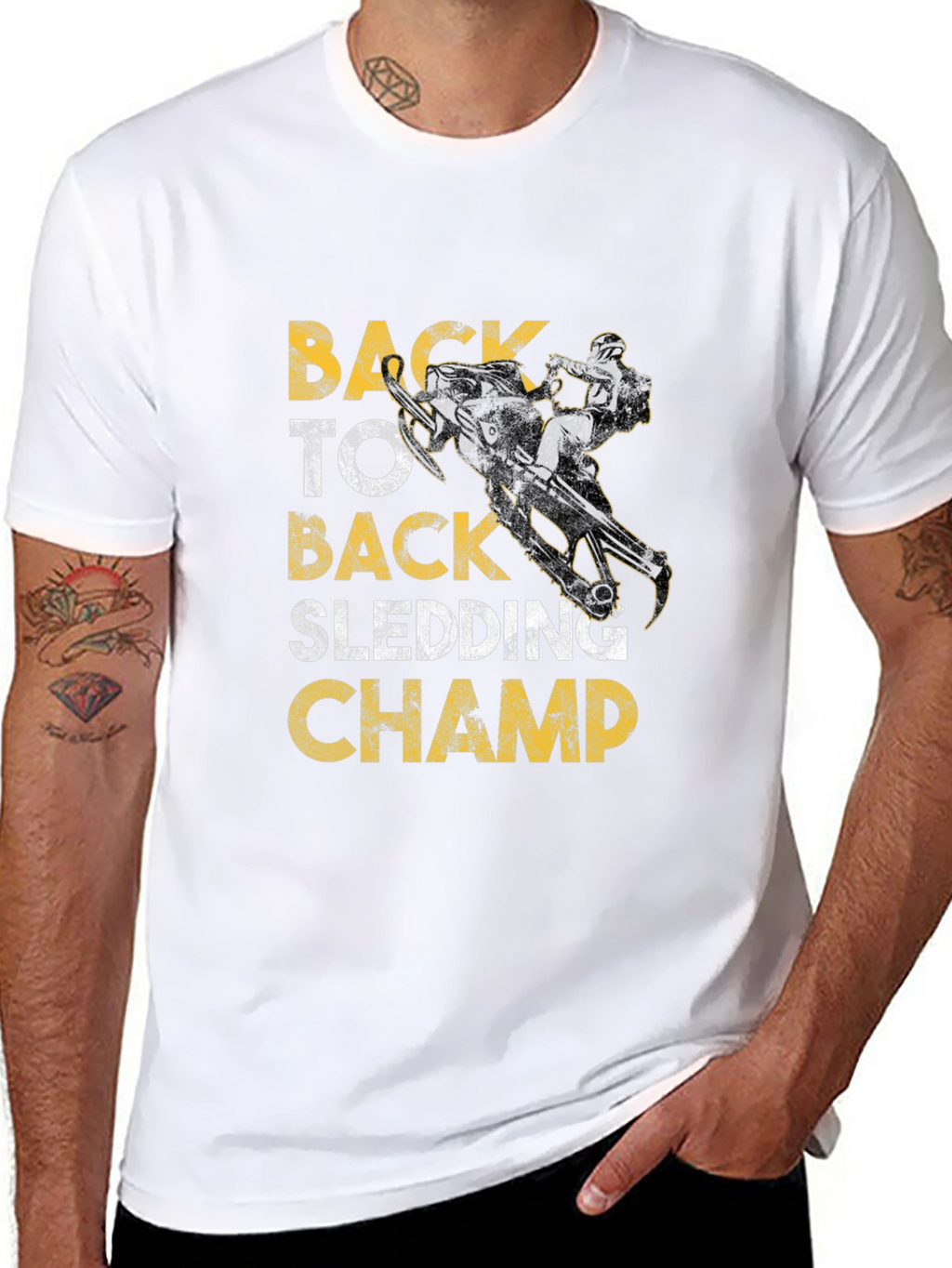 Back to Back Sledding Champ Graphic Tee