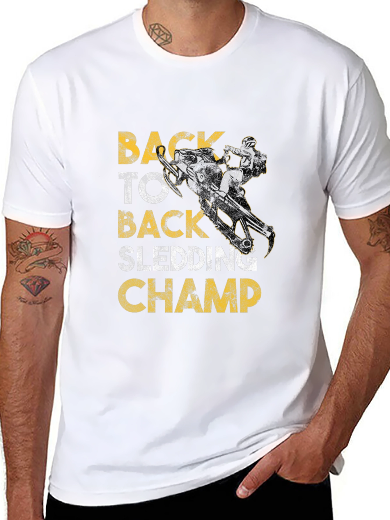 Back to Back Sledding Champ Graphic Tee