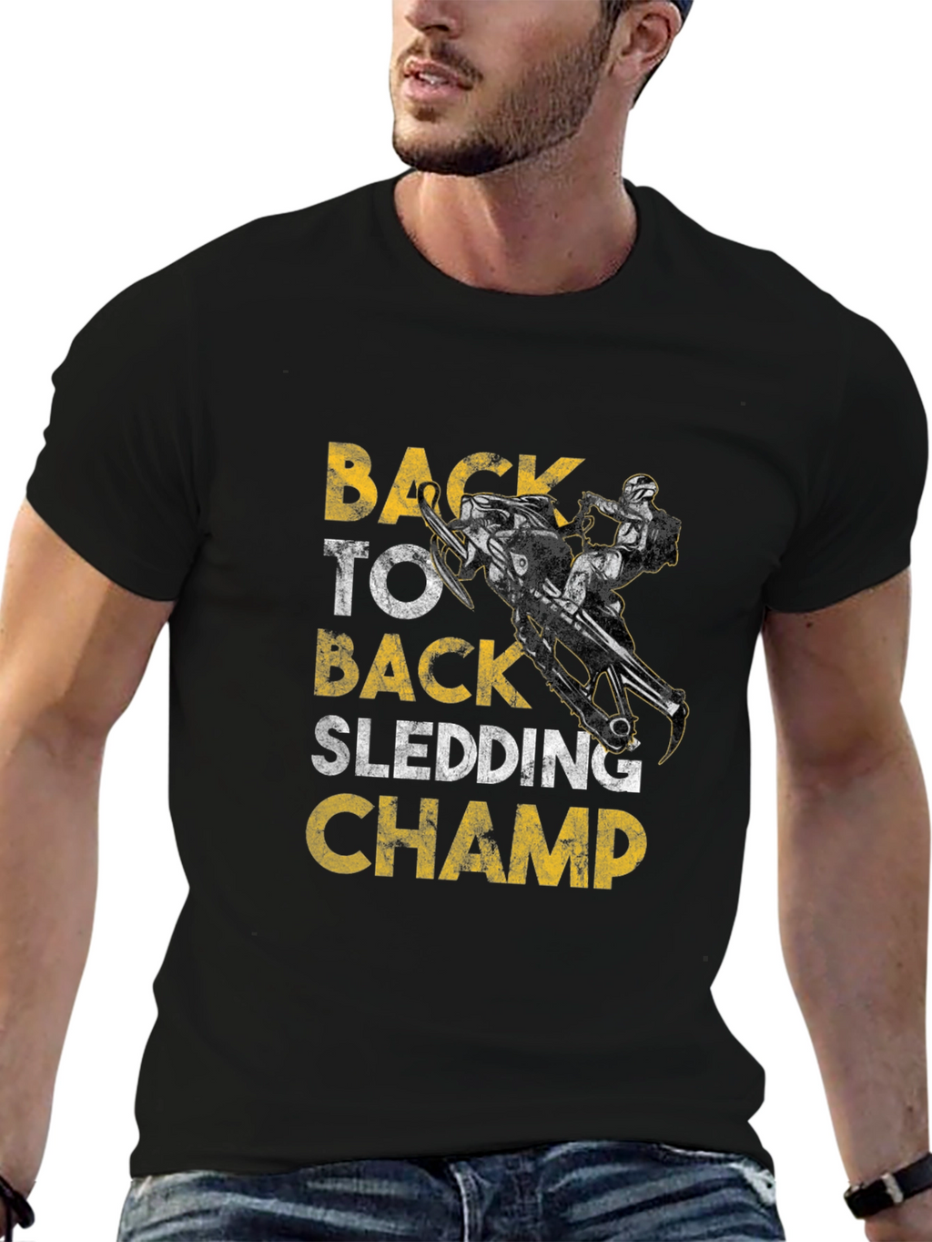 Back to Back Sledding Champ Graphic Tee